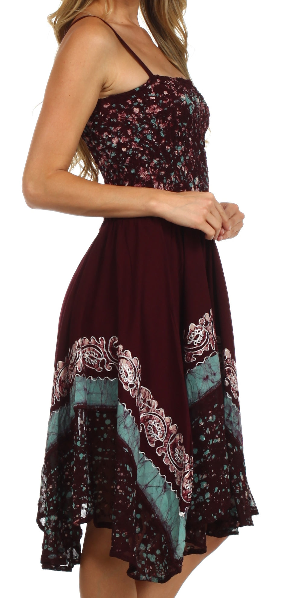 Sakkas Aphrodite Embroidered Batik Dress - Concordia Style Boutique