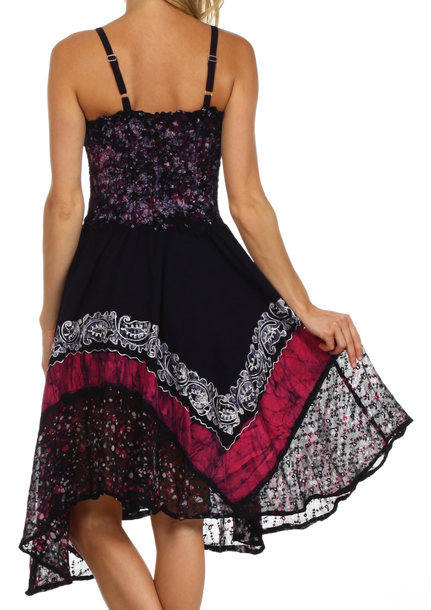 Sakkas Aphrodite Embroidered Batik Dress - Concordia Style Boutique