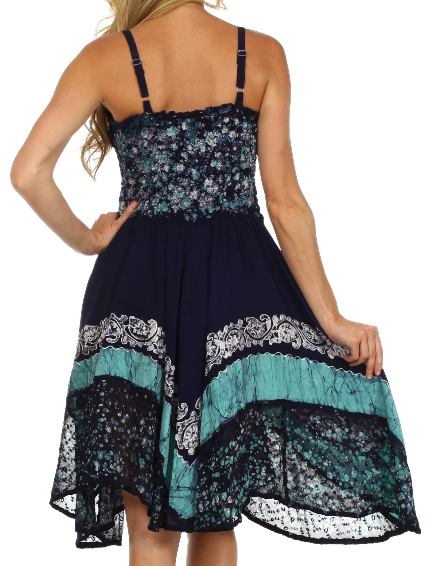 Sakkas Aphrodite Embroidered Batik Dress - Concordia Style Boutique