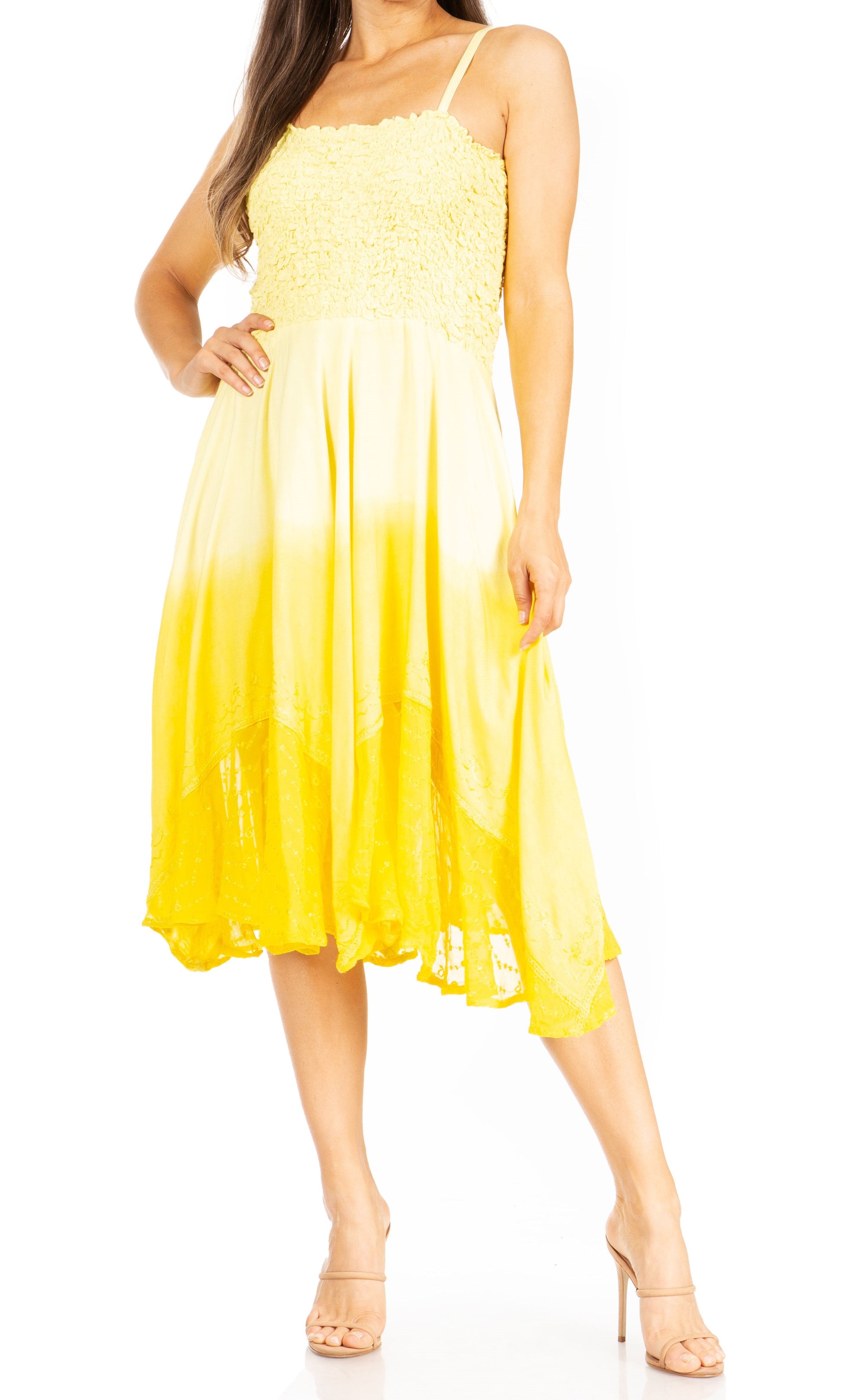 Sakkas Aphrodite Embroidered Batik Dress - Concordia Style Boutique