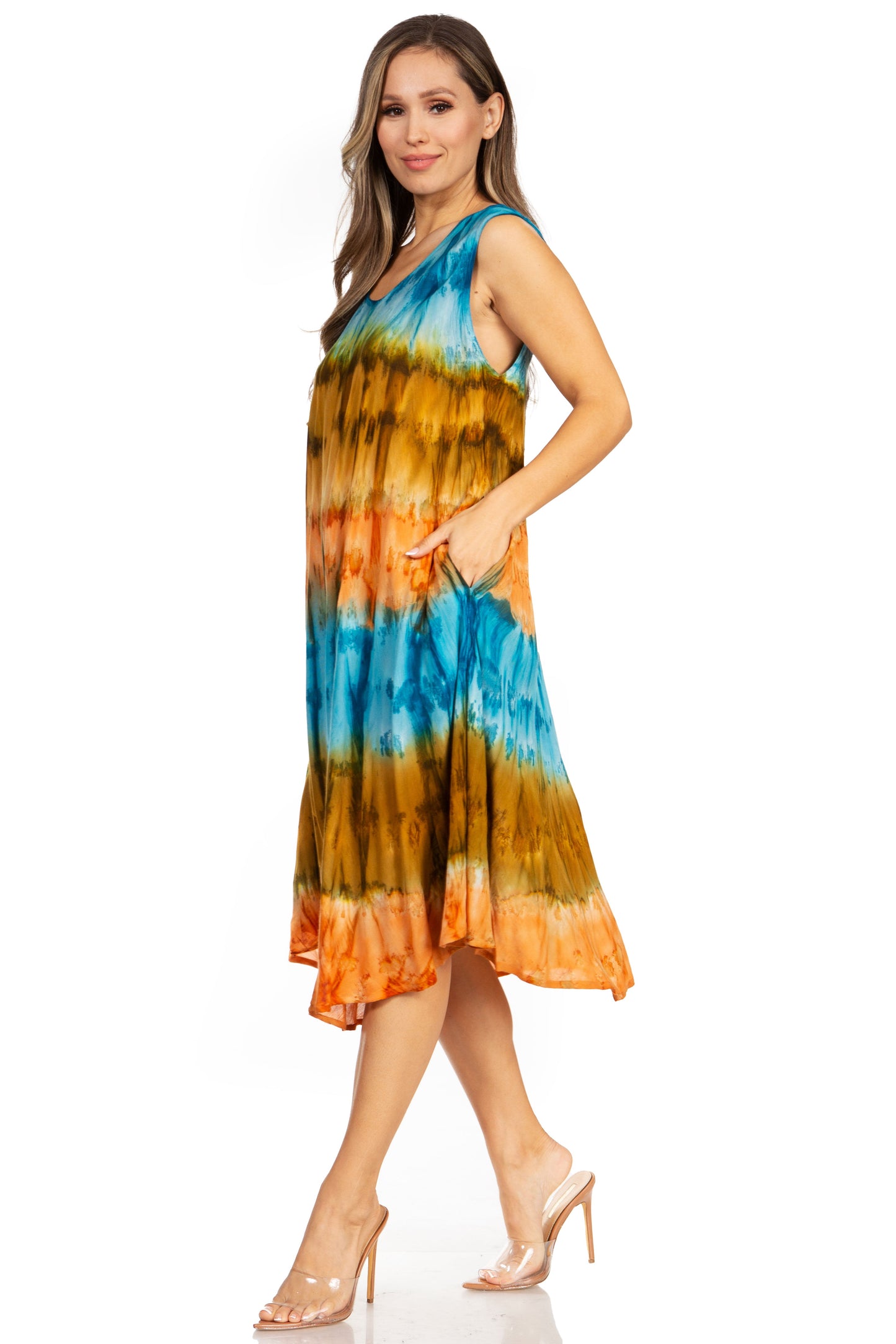 Sakkas Desert Sun Caftan Dress / Cover Up - Concordia Style Boutique