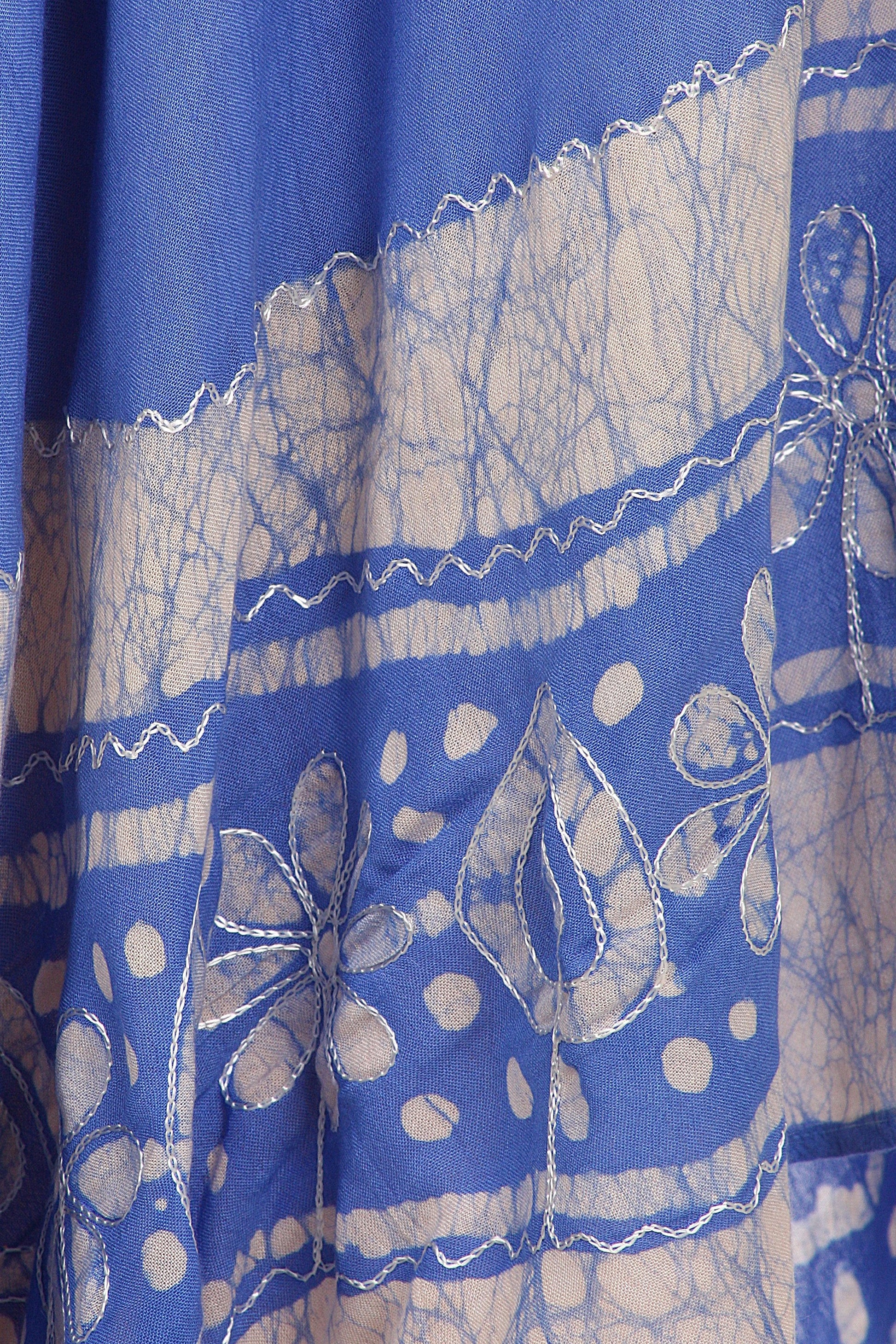 Sakkas Batik Flower Caftan Tank Dress / Cover Up - Concordia Style Boutique