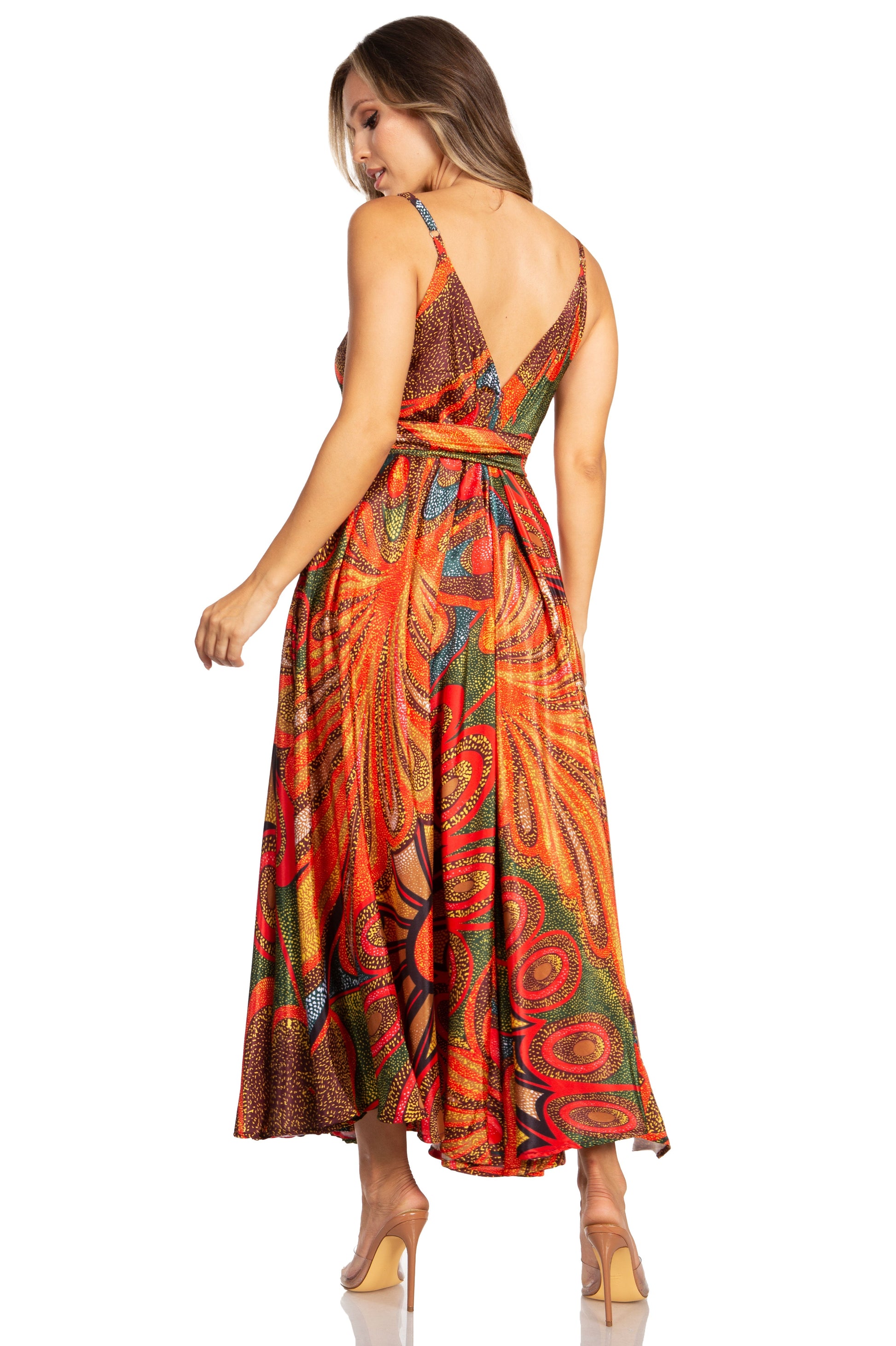 Sakkas Niza Women's Maxi Summer Casual Sleeveless Floral V neck Loose Long Dress - Concordia Style Boutique