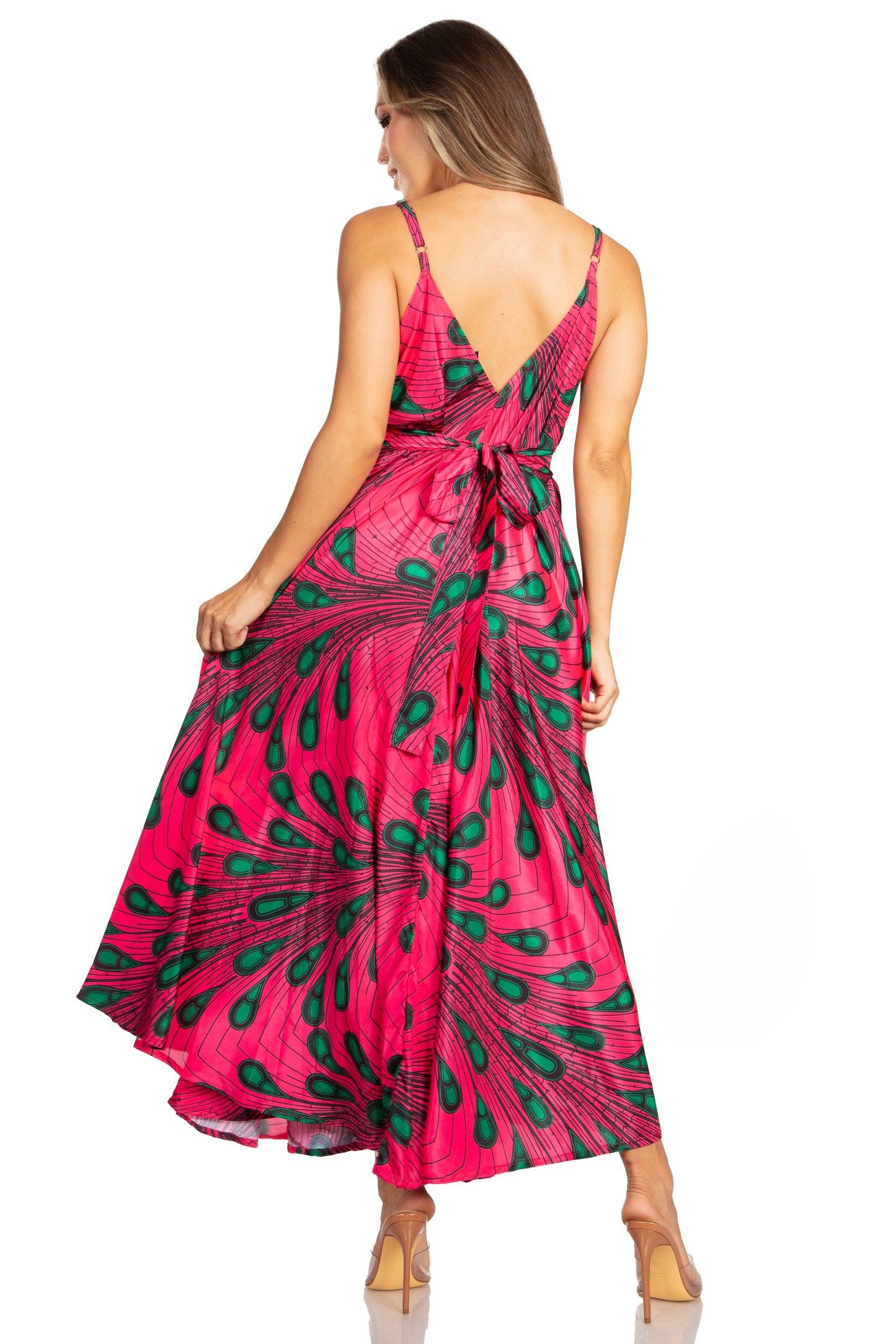 Sakkas Niza Women's Maxi Summer Casual Sleeveless Floral V neck Loose Long Dress - Concordia Style Boutique