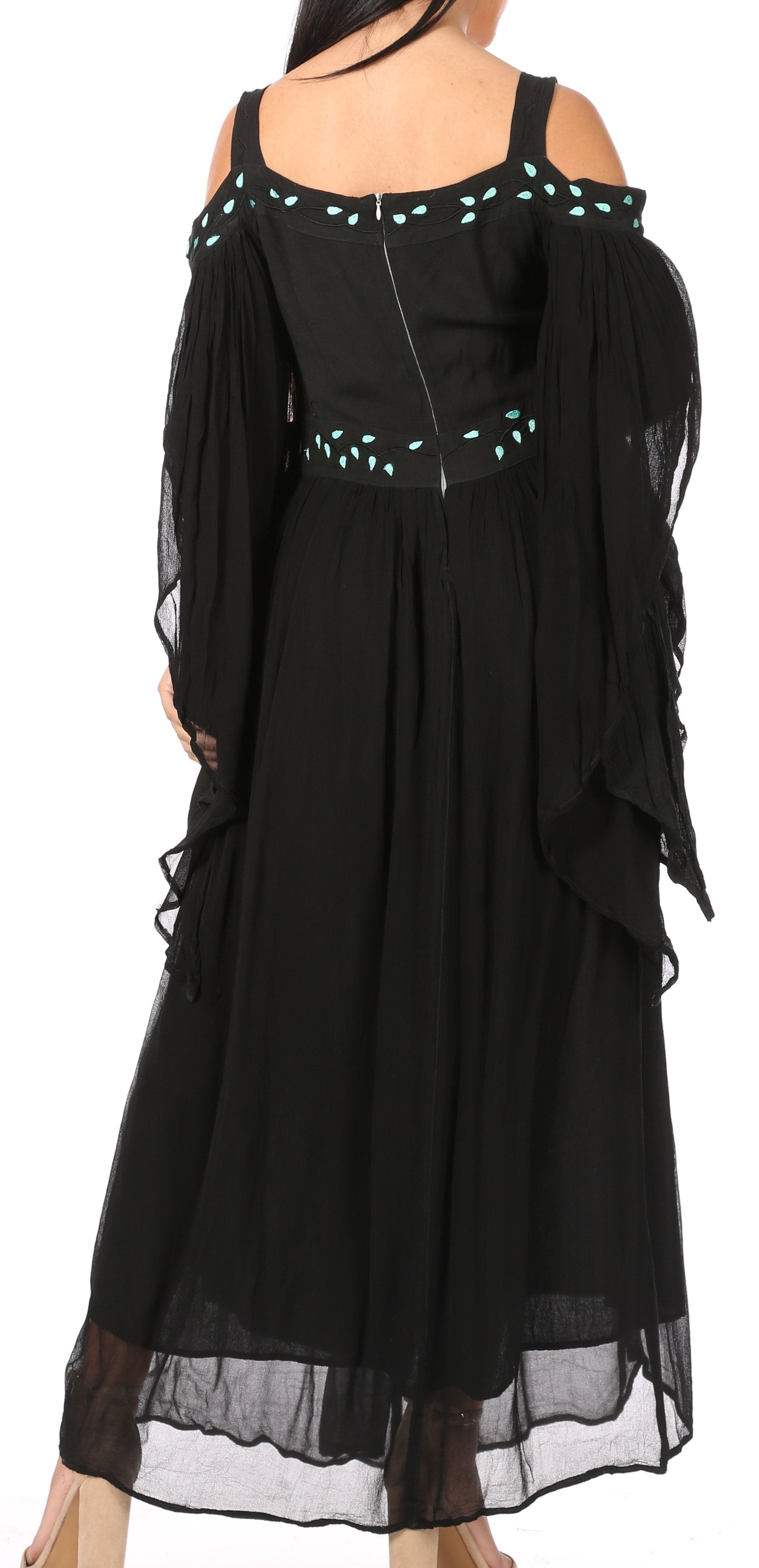 Sakkas Roisin Women's Medieval Celtic Renaissance Long Sleeve Costume Dress - Concordia Style Boutique