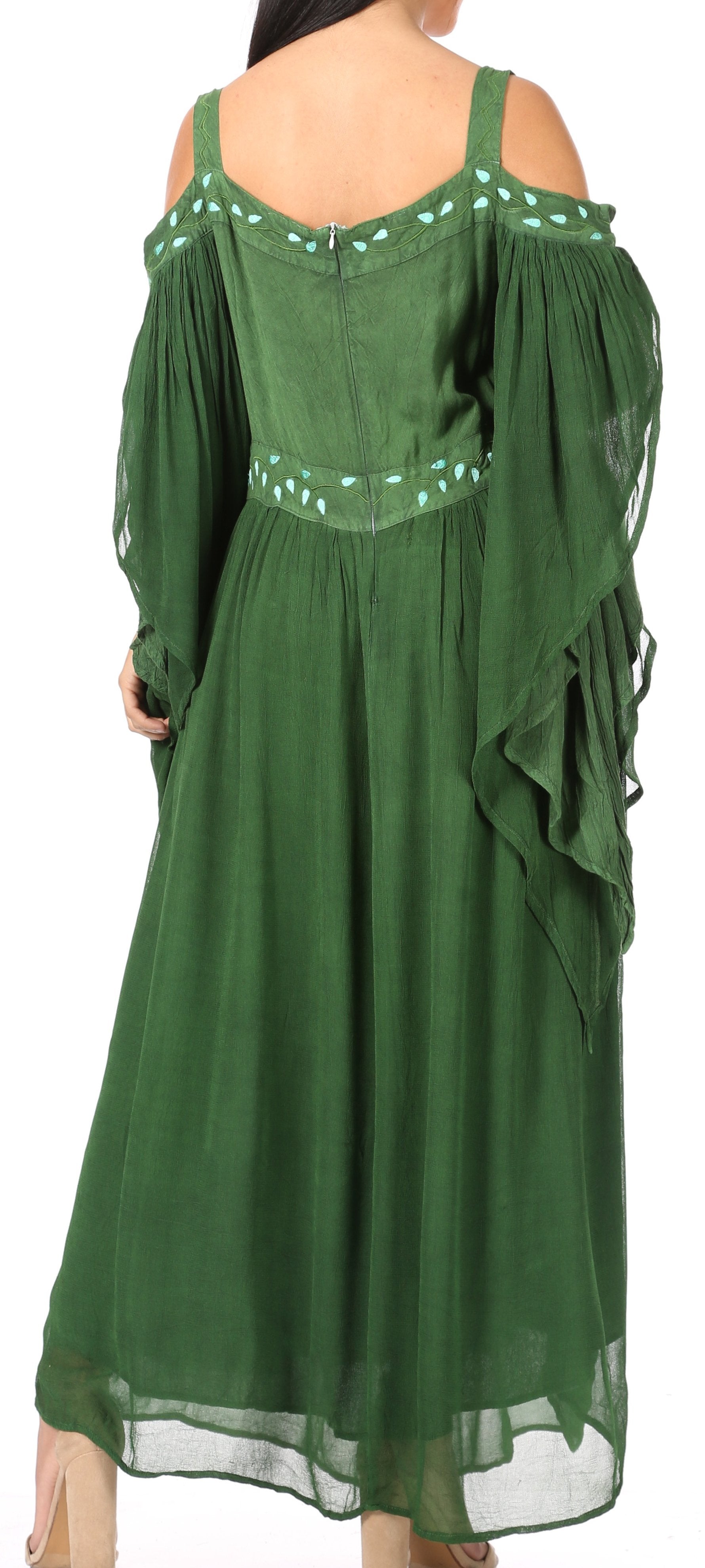 Sakkas Roisin Women's Medieval Celtic Renaissance Long Sleeve Costume Dress - Concordia Style Boutique