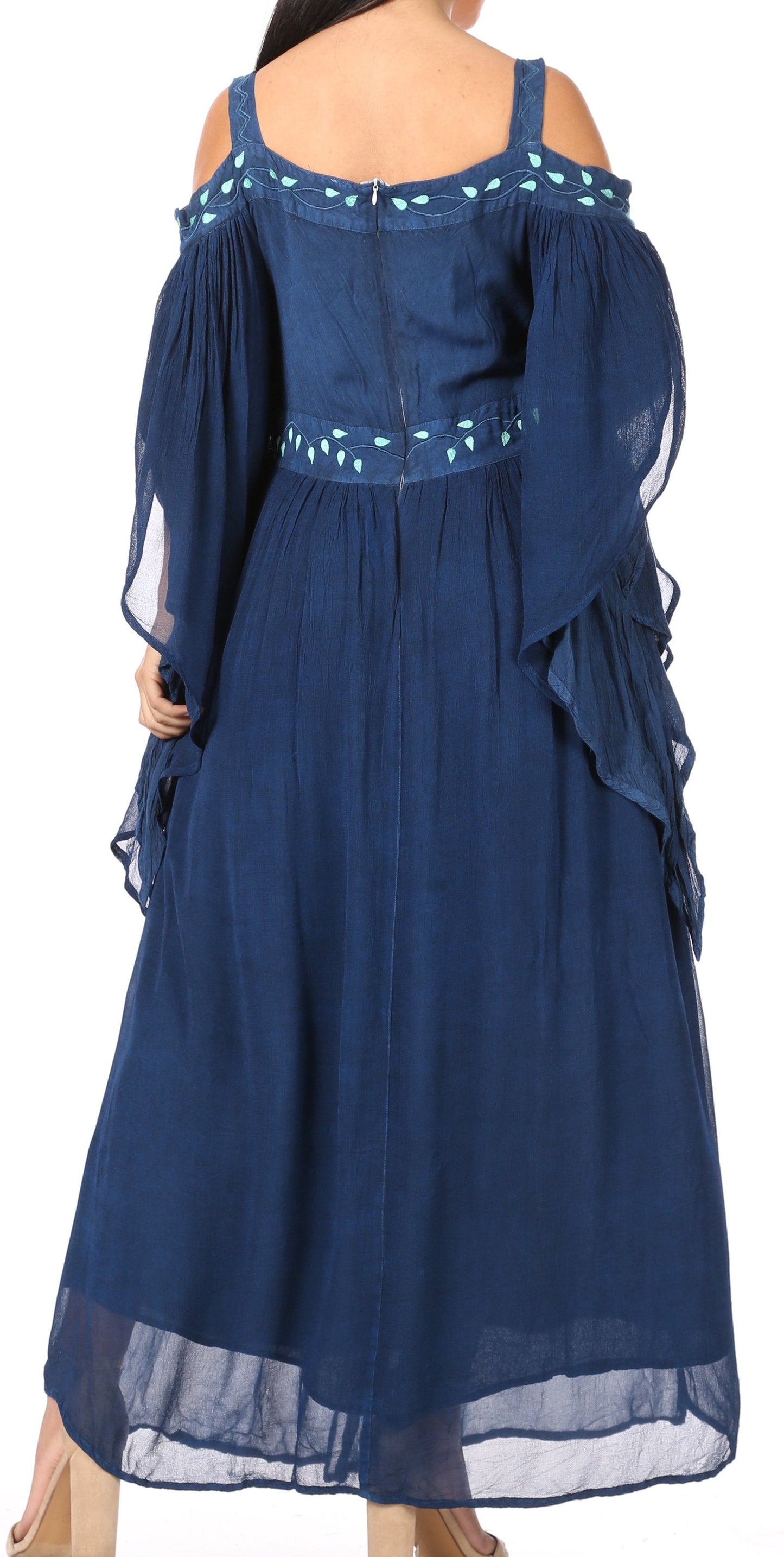 Sakkas Roisin Women's Medieval Celtic Renaissance Long Sleeve Costume Dress - Concordia Style Boutique