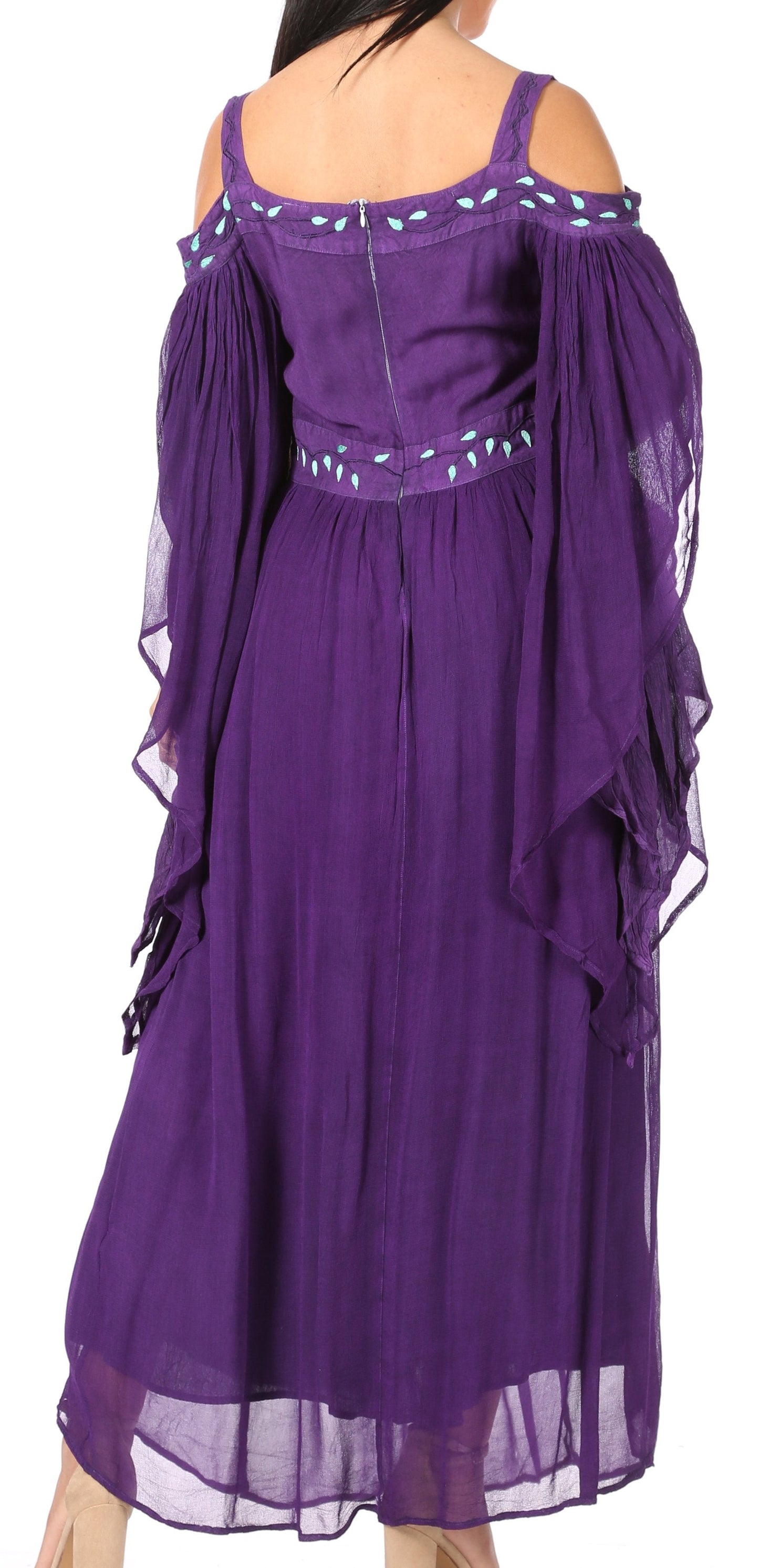 Sakkas Roisin Women's Medieval Celtic Renaissance Long Sleeve Costume Dress - Concordia Style Boutique