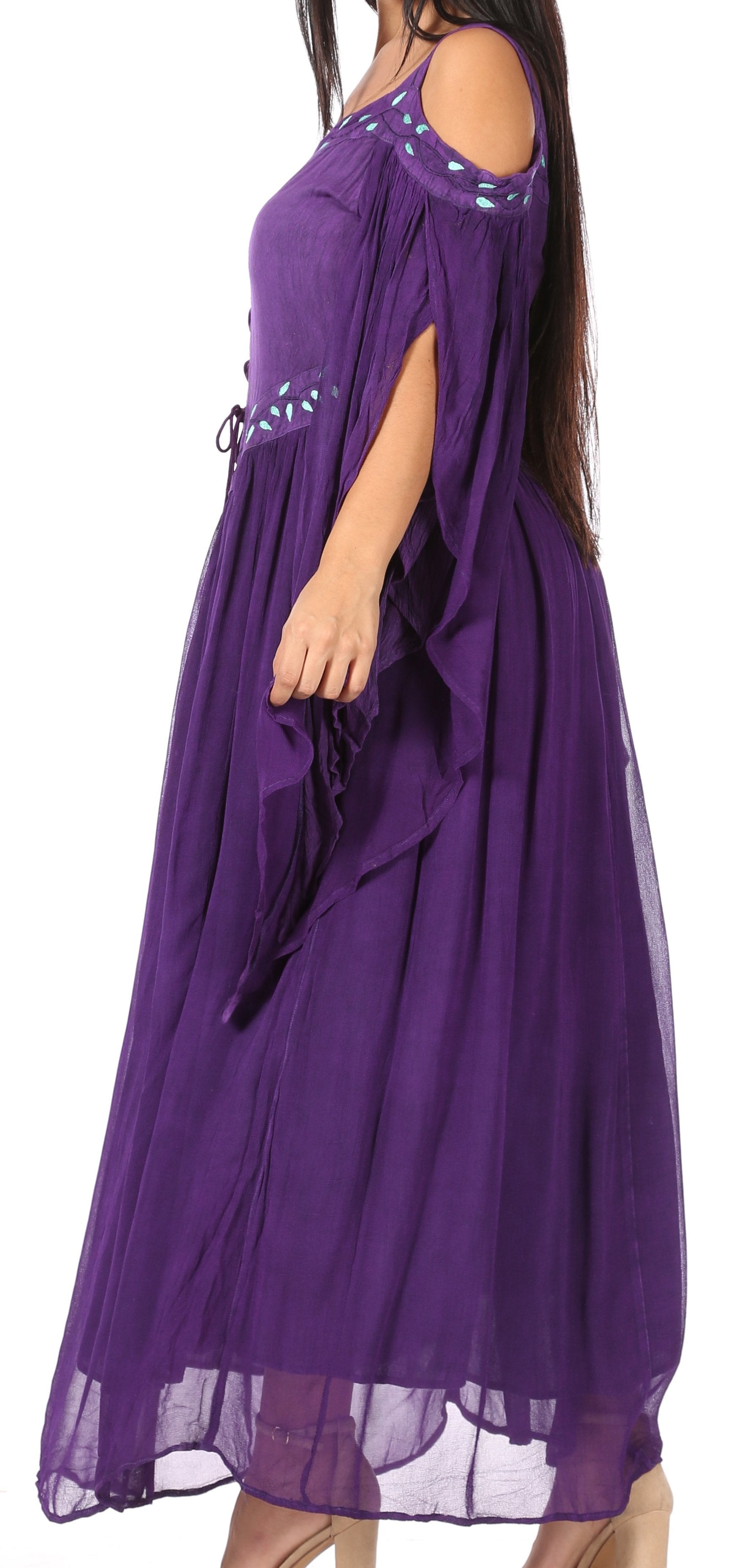 Sakkas Roisin Women's Medieval Celtic Renaissance Long Sleeve Costume Dress - Concordia Style Boutique