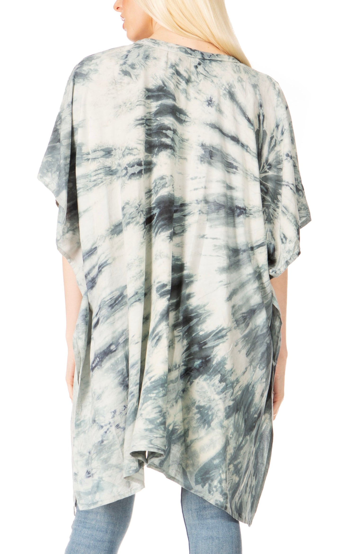 Sakkas Marcy Women's V-neck Caftan Top Tunic Dress - Perfect for Summer Boho Style & Swinging Coverup - Concordia Style Boutique