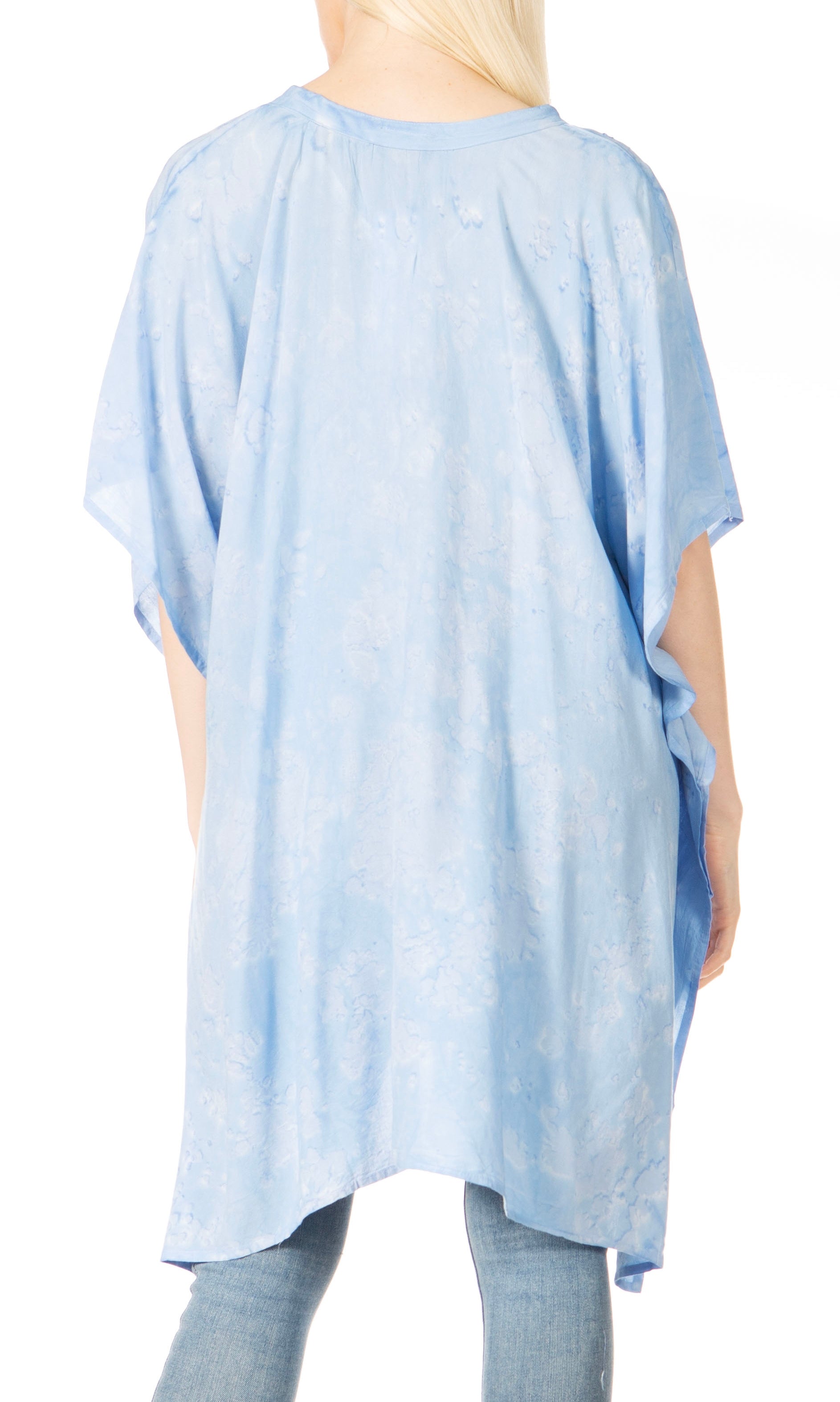 Sakkas Marcy Women's V-neck Caftan Top Tunic Dress - Perfect for Summer Boho Style & Swinging Coverup - Concordia Style Boutique