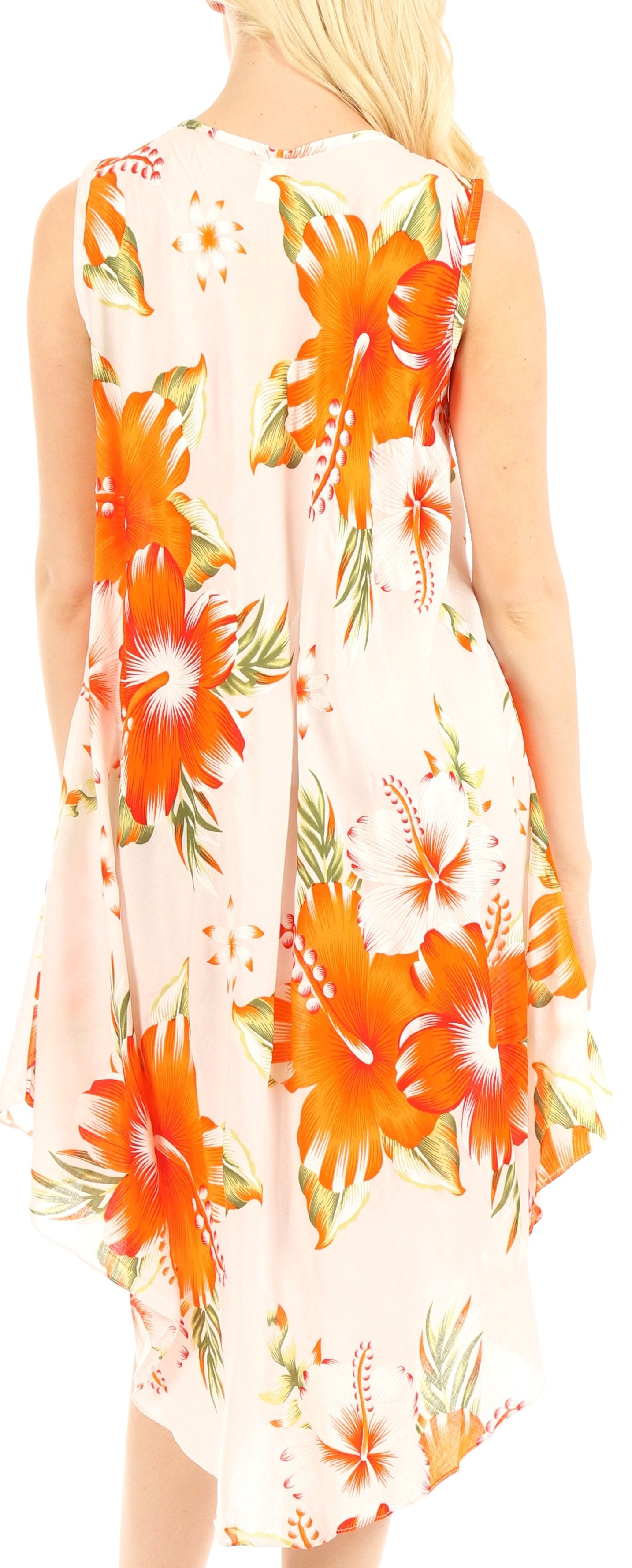 Sakkas Clara Women's Casual Summer Sleeveless Sundress Loose Floral Print Dress - Concordia Style Boutique