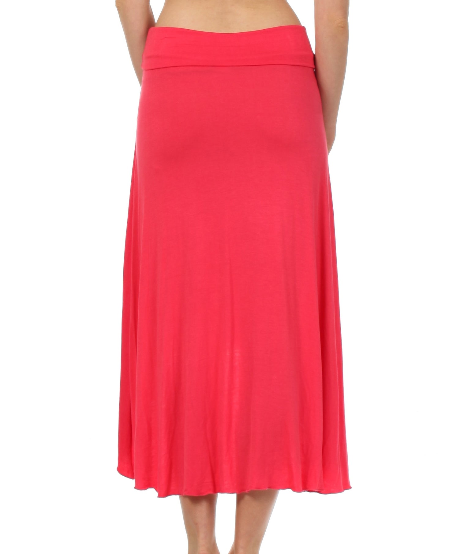 Sakkas Soft Jersey Feel Solid Color Strapless High Low Dress / Skirt - Concordia Style Boutique