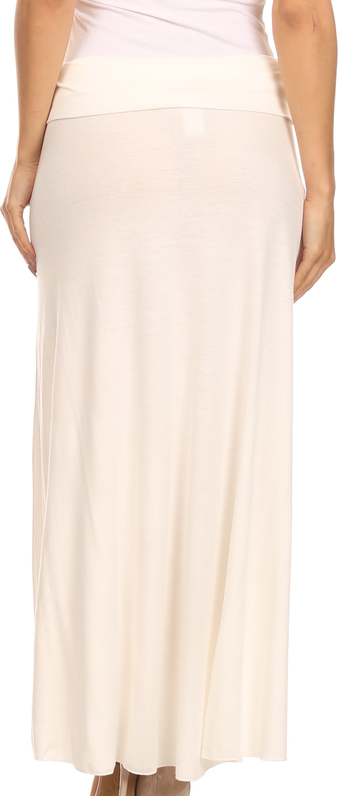 Sakkas Soft Jersey Feel Solid Color Strapless High Low Dress / Skirt - Concordia Style Boutique