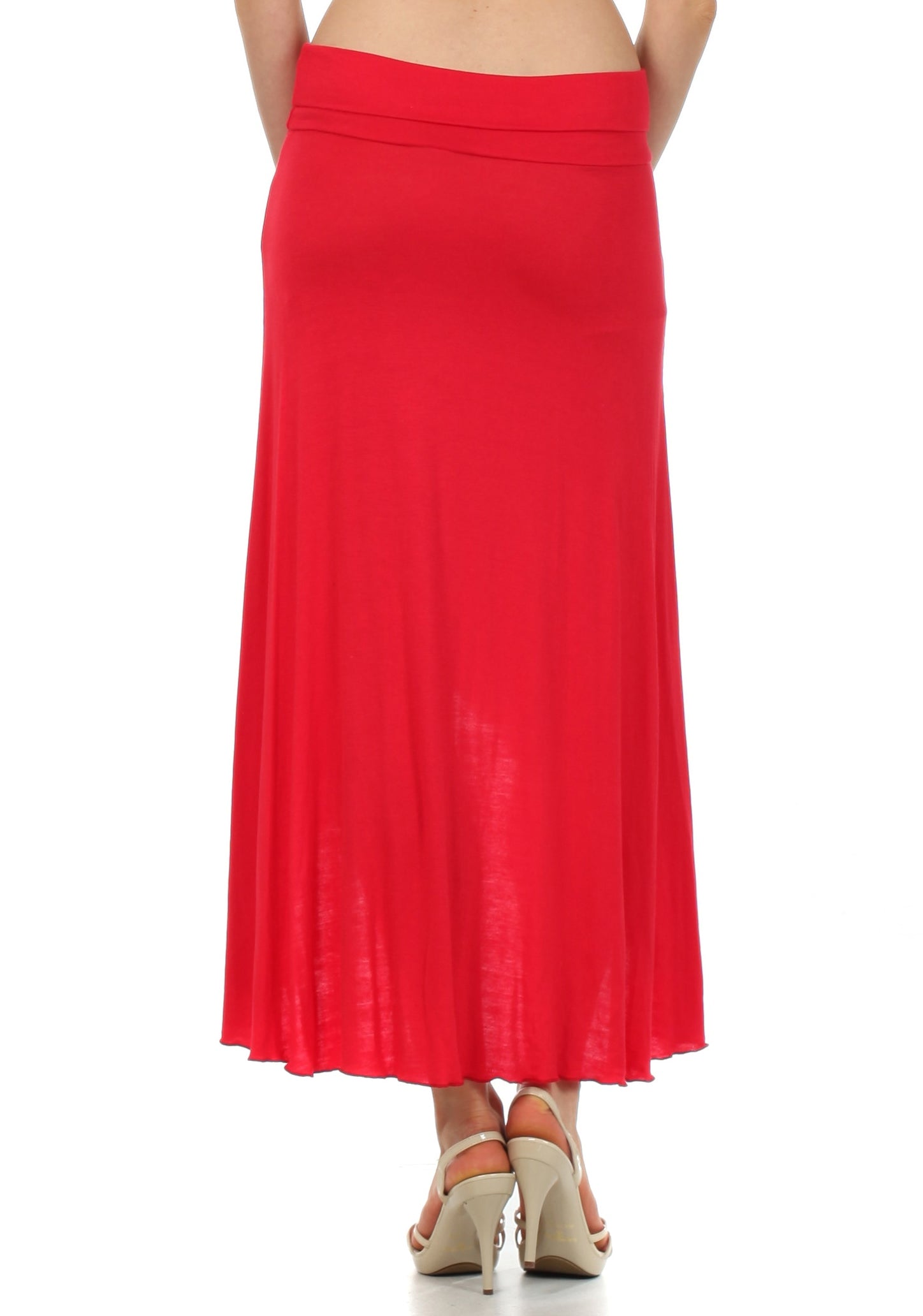 Sakkas Soft Jersey Feel Solid Color Strapless High Low Dress / Skirt - Concordia Style Boutique