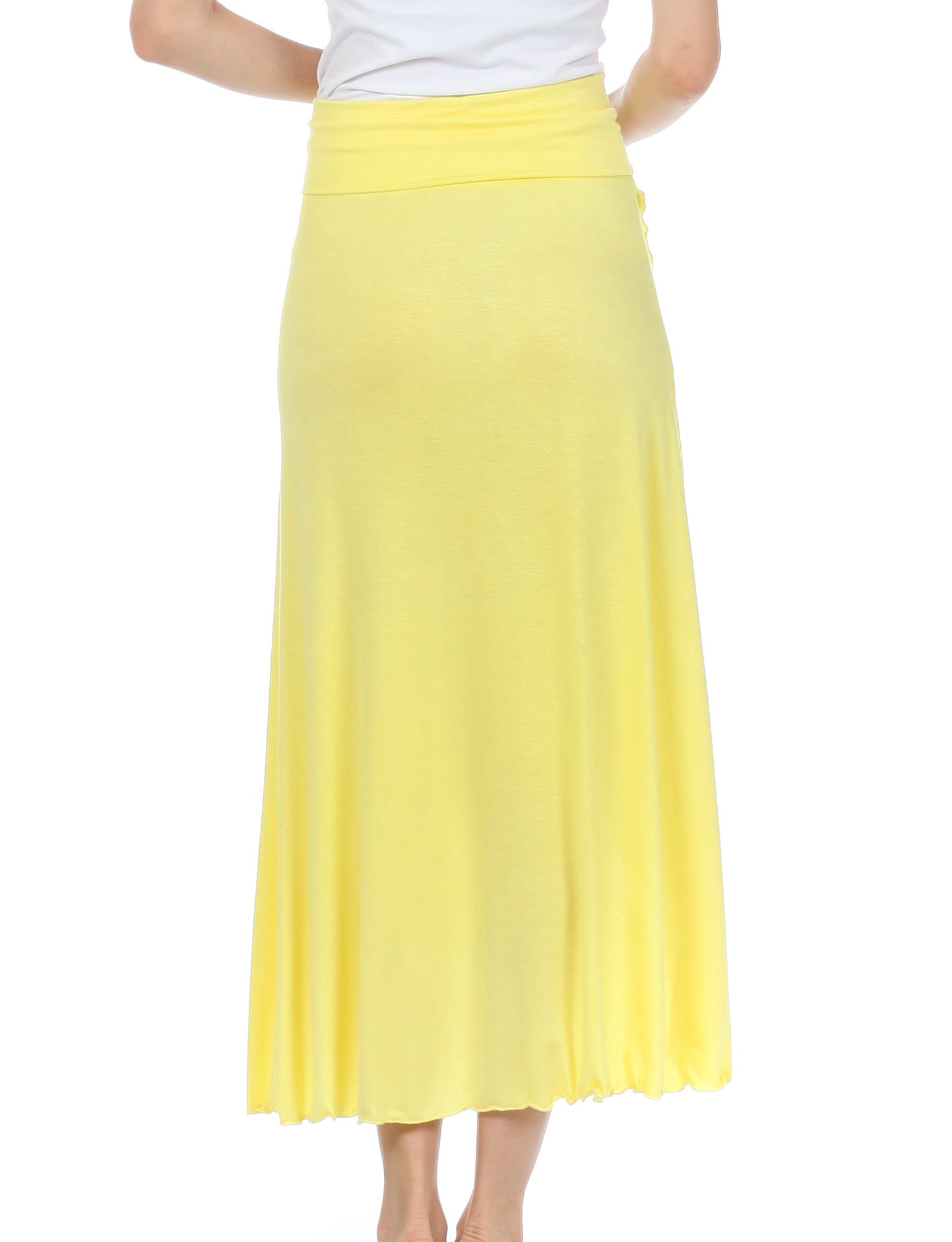 Sakkas Soft Jersey Feel Solid Color Strapless High Low Dress / Skirt - Concordia Style Boutique