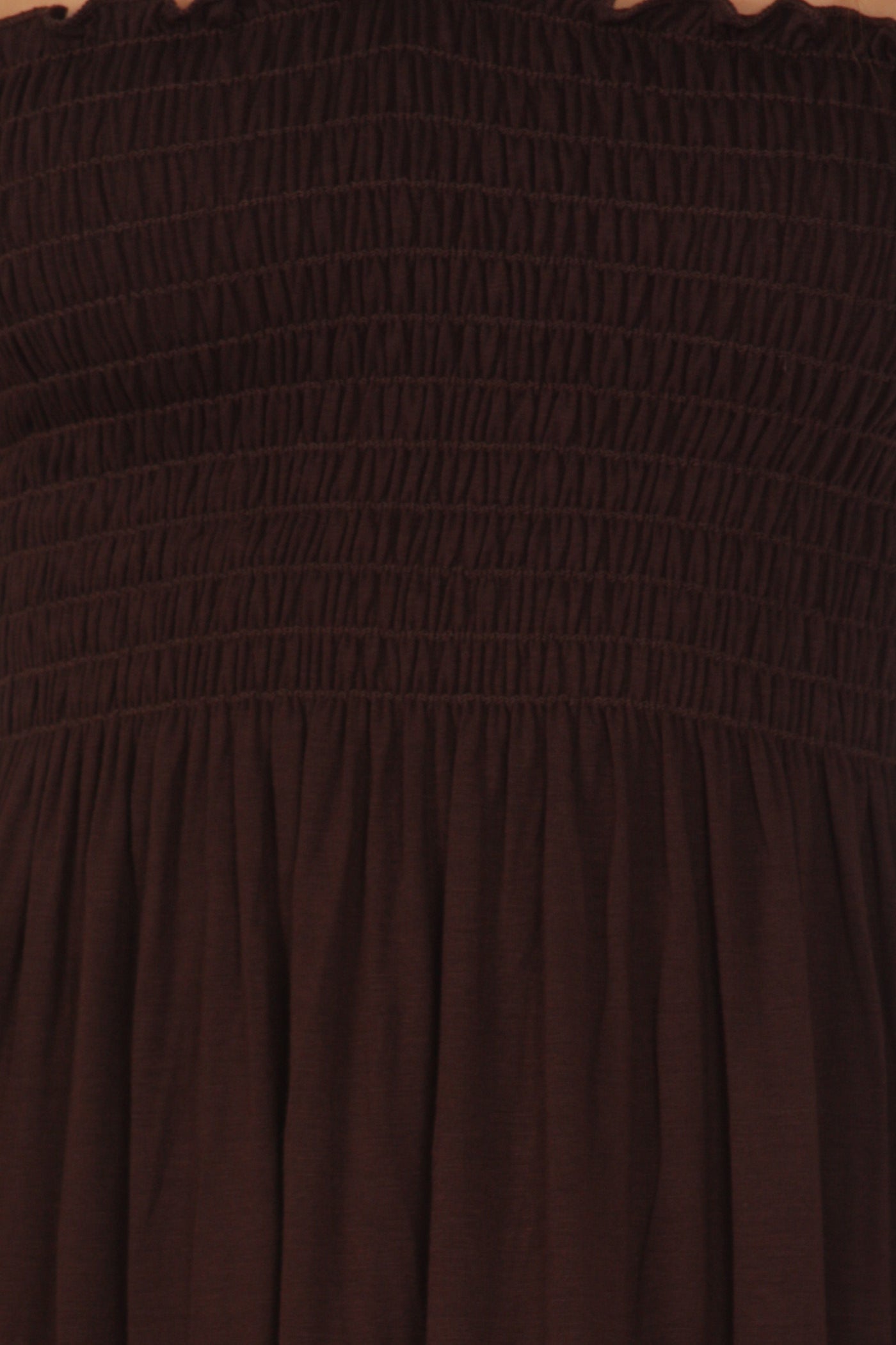 Sakkas Soft Jersey Feel Solid Color Smocked Bodice String Halter Long Dress - Concordia Style Boutique