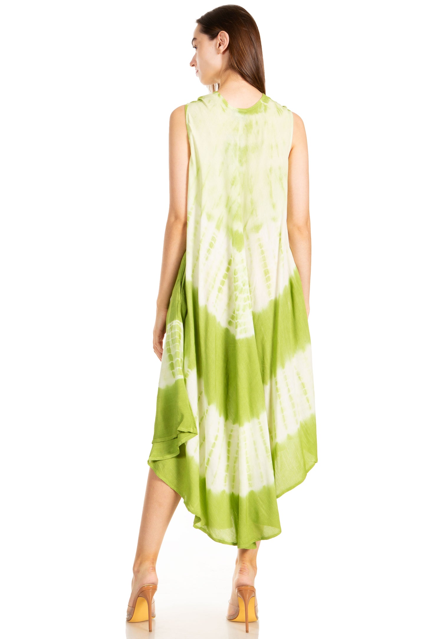 Sakkas Peacock Feather Caftan Dress / Cover Up - Concordia Style Boutique