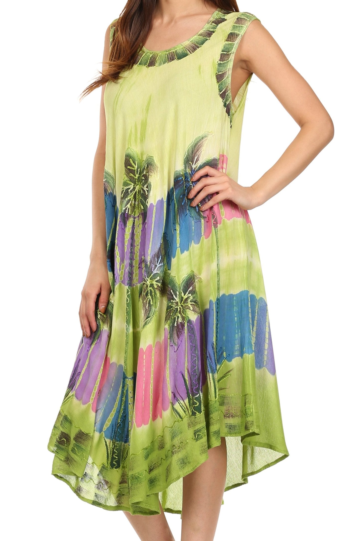 Sakkas Tasanee Caftan Tank Dress / Cover Up - Concordia Style Boutique