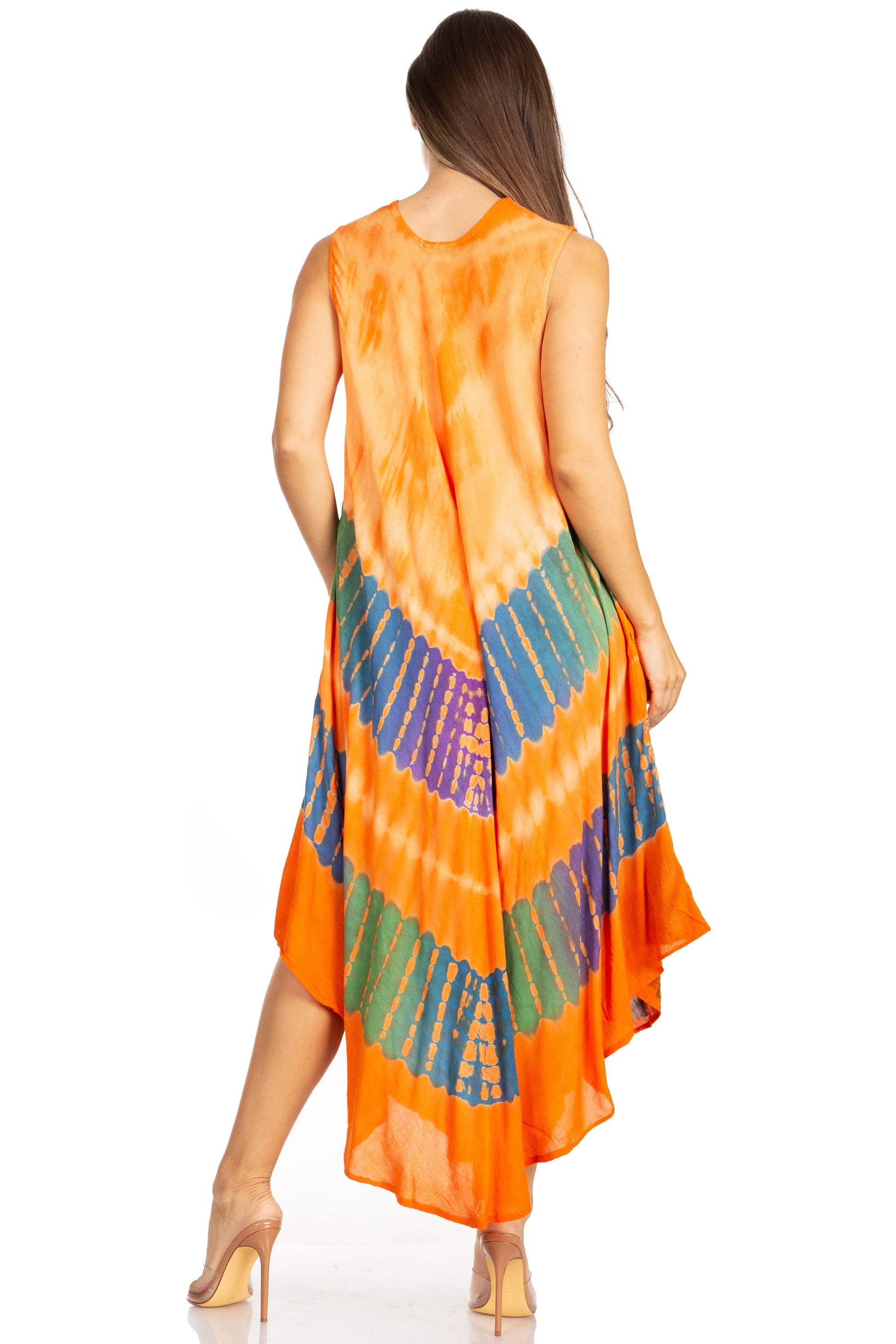 Sakkas Tasanee Caftan Tank Dress / Cover Up - Concordia Style Boutique