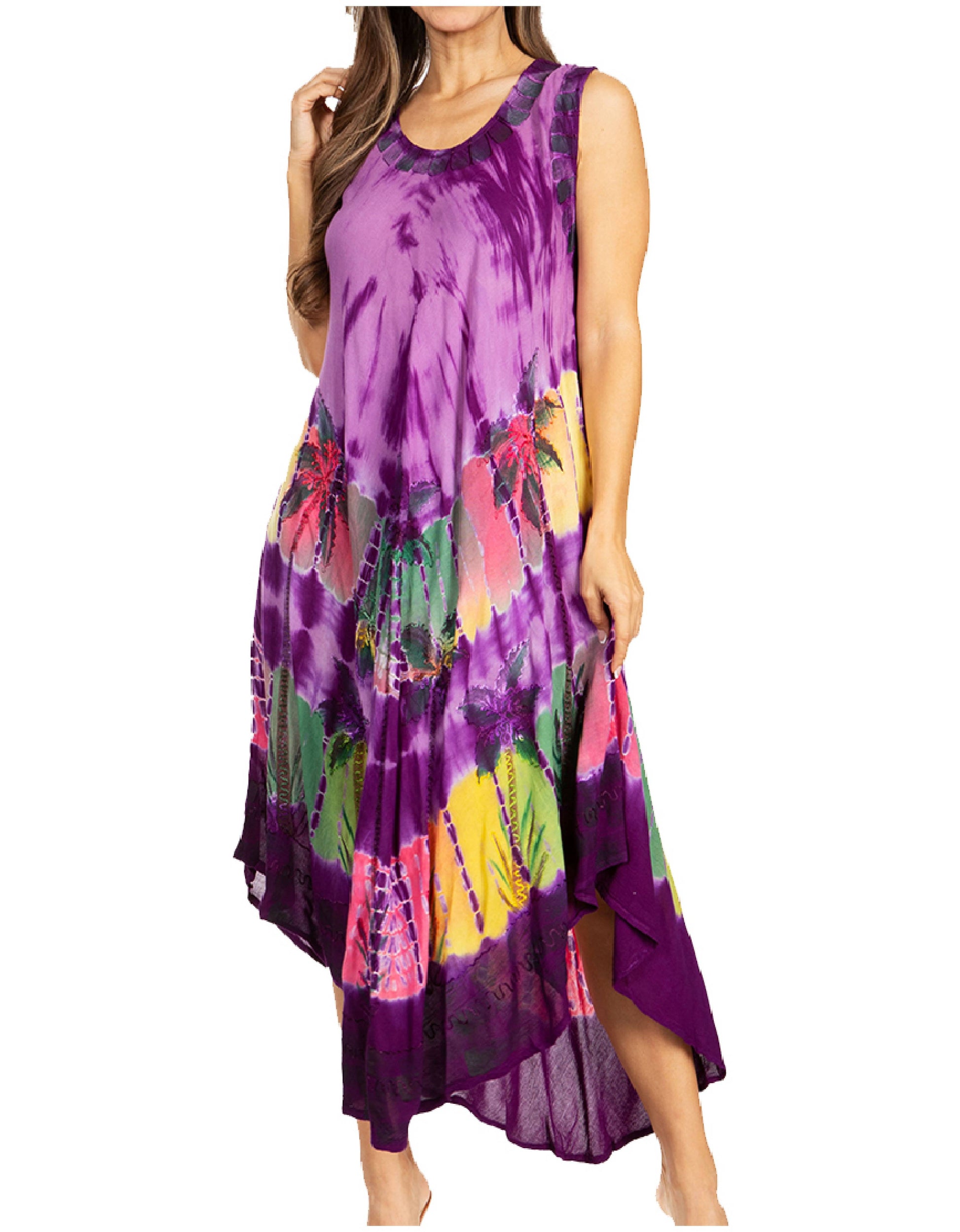 Sakkas Tasanee Caftan Tank Dress / Cover Up - Concordia Style Boutique