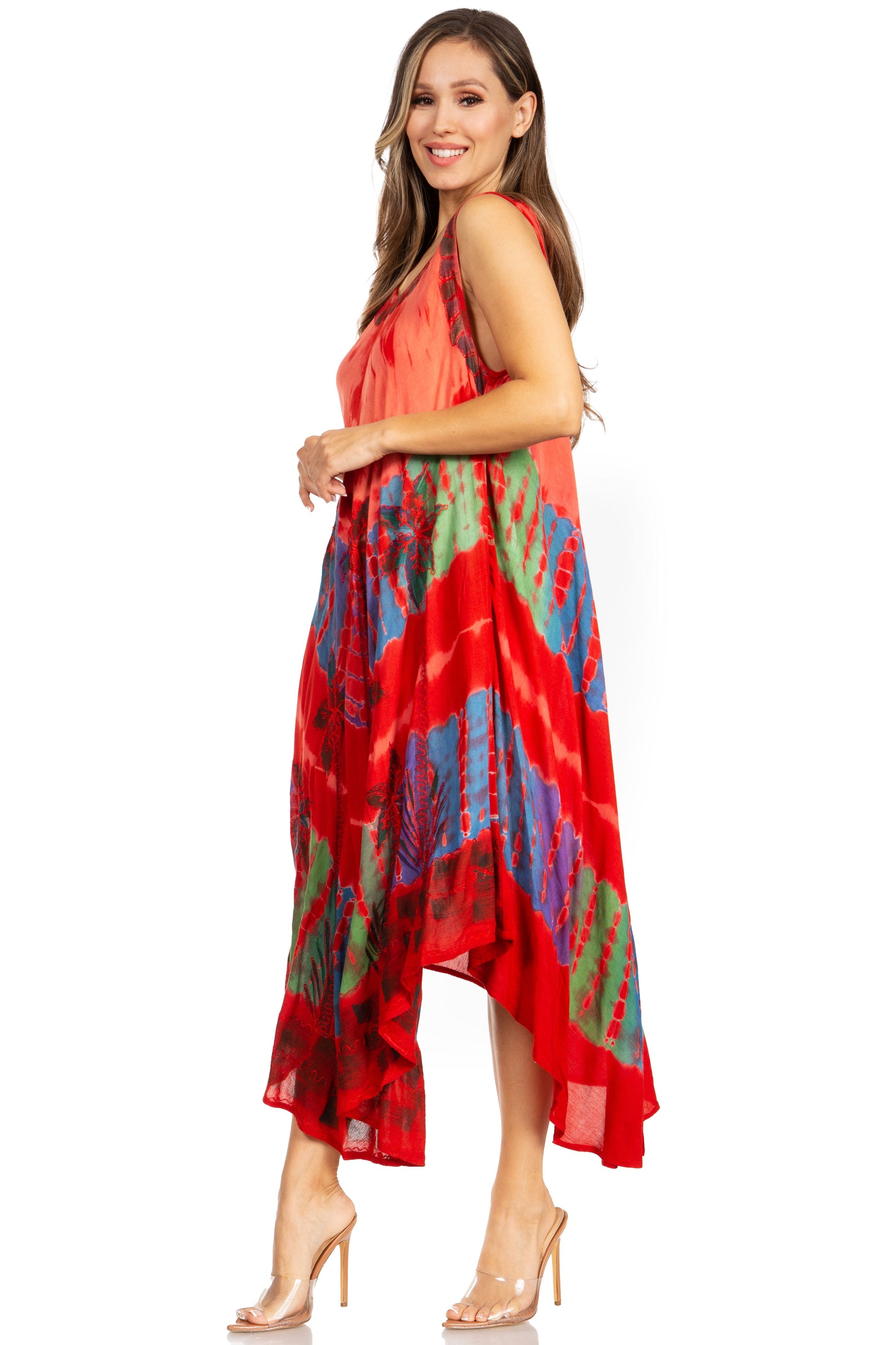 Sakkas Tasanee Caftan Tank Dress / Cover Up - Concordia Style Boutique