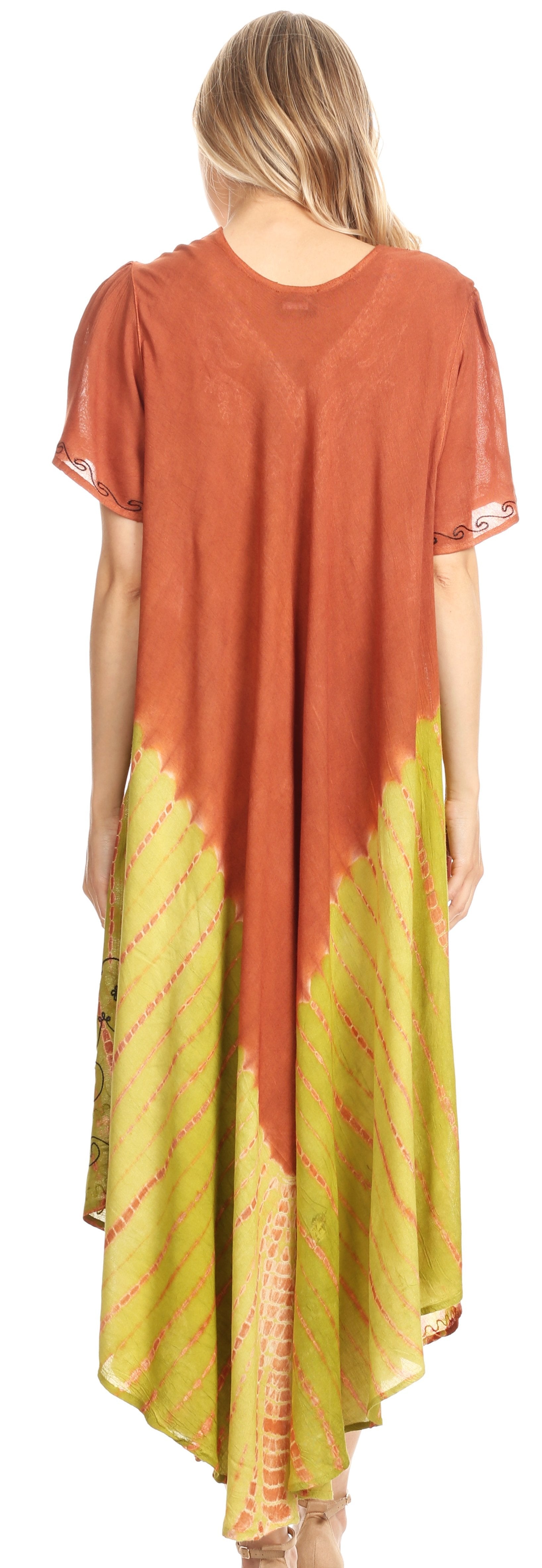 Sakkas Viveka Embroidered Caftan Dress - Concordia Style Boutique