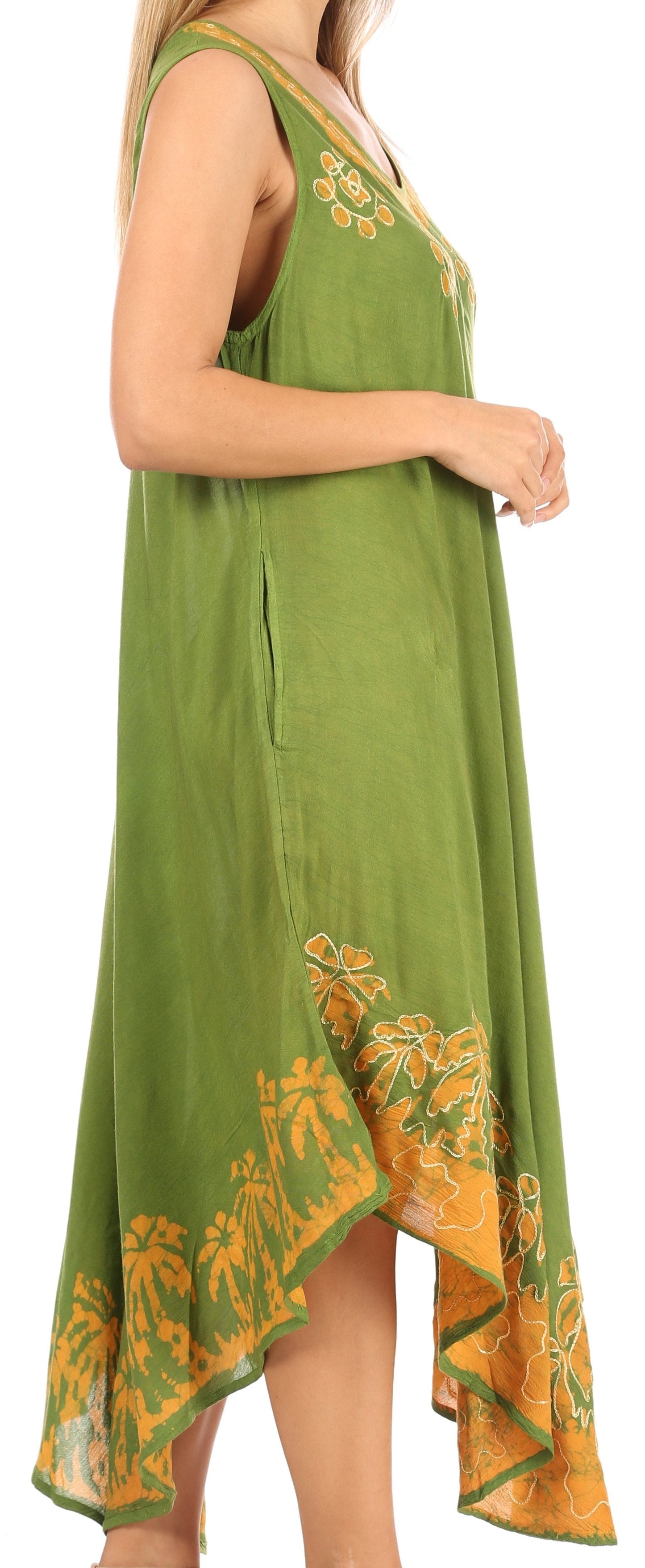 Sakkas Sundari Caftan Tank Dress / Cover Up - Concordia Style Boutique
