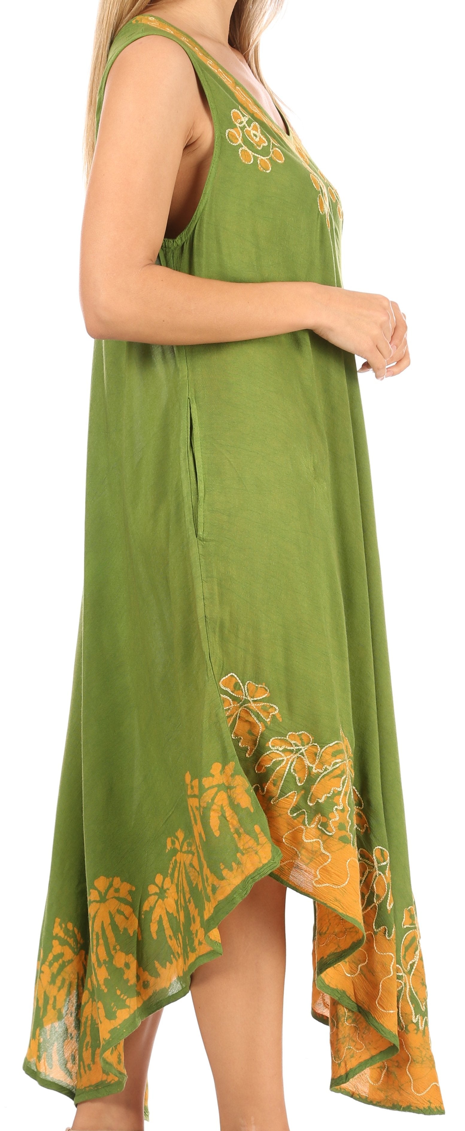 Sakkas Sundari Caftan Tank Dress / Cover Up - Concordia Style Boutique