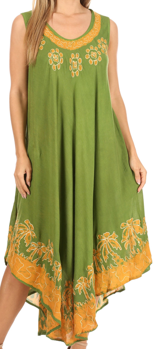 Sakkas Sundari Caftan Tank Dress / Cover Up - Concordia Style Boutique