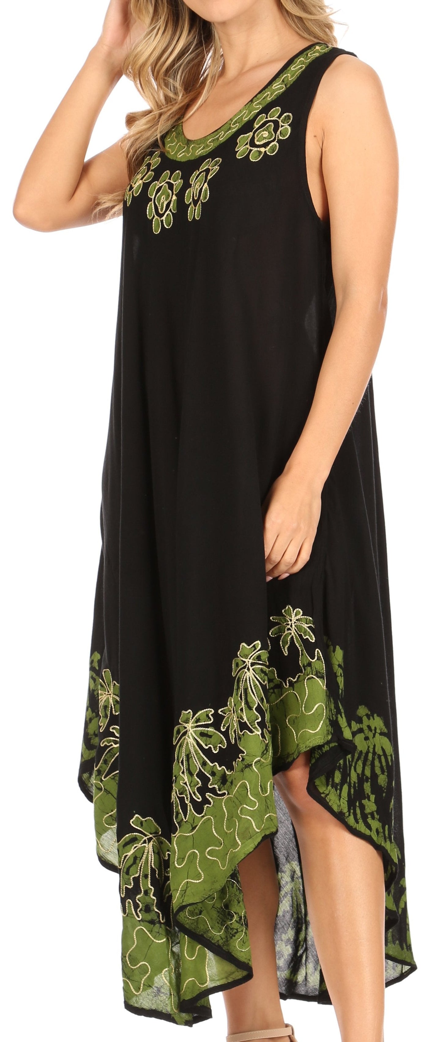 Sakkas Sundari Caftan Tank Dress / Cover Up - Concordia Style Boutique