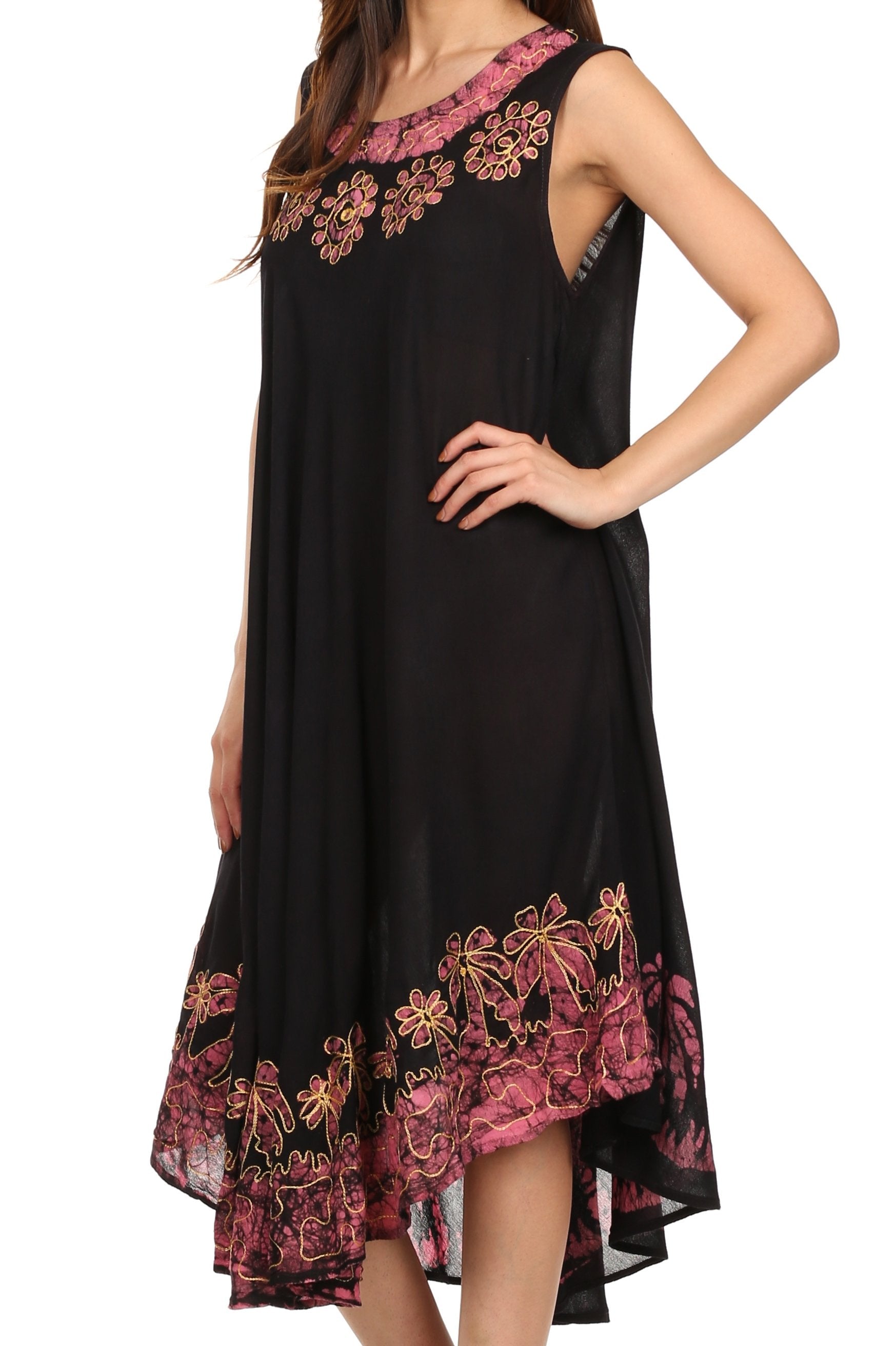 Sakkas Sundari Caftan Tank Dress / Cover Up - Concordia Style Boutique
