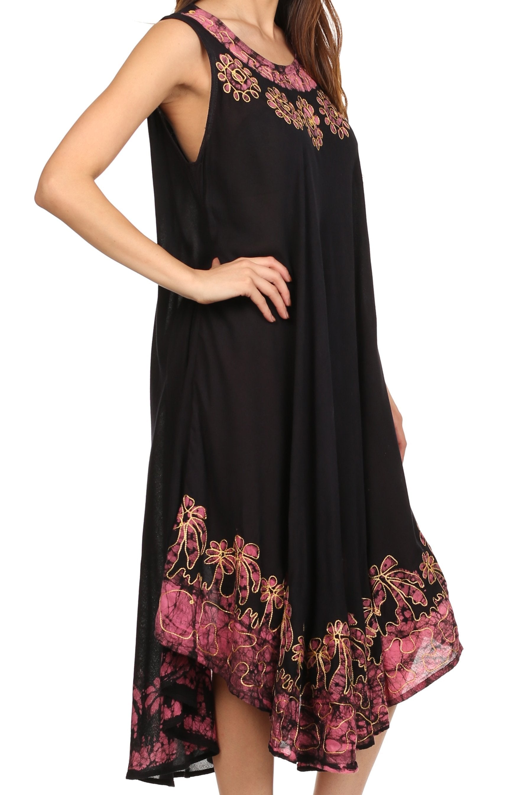 Sakkas Sundari Caftan Tank Dress / Cover Up - Concordia Style Boutique