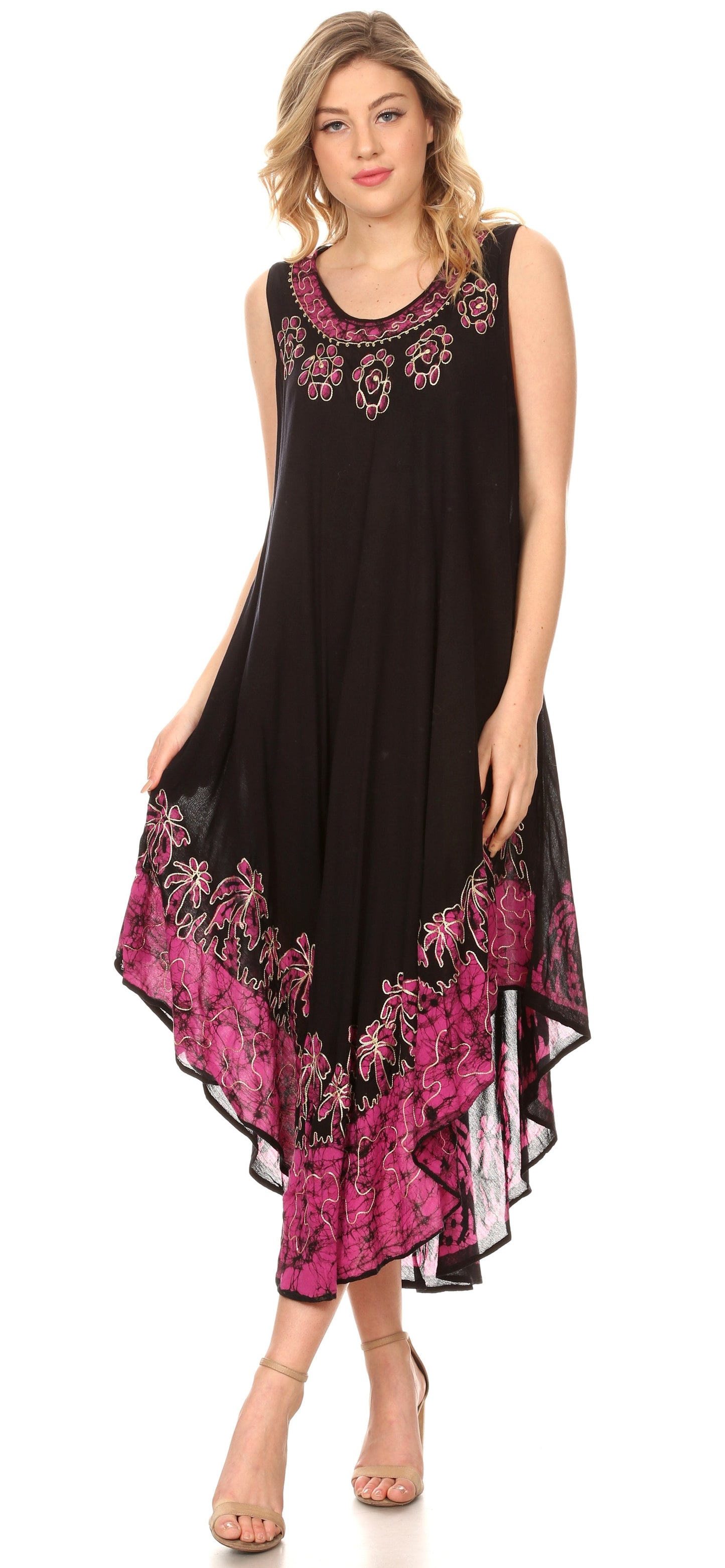 Sakkas Sundari Caftan Tank Dress / Cover Up - Concordia Style Boutique