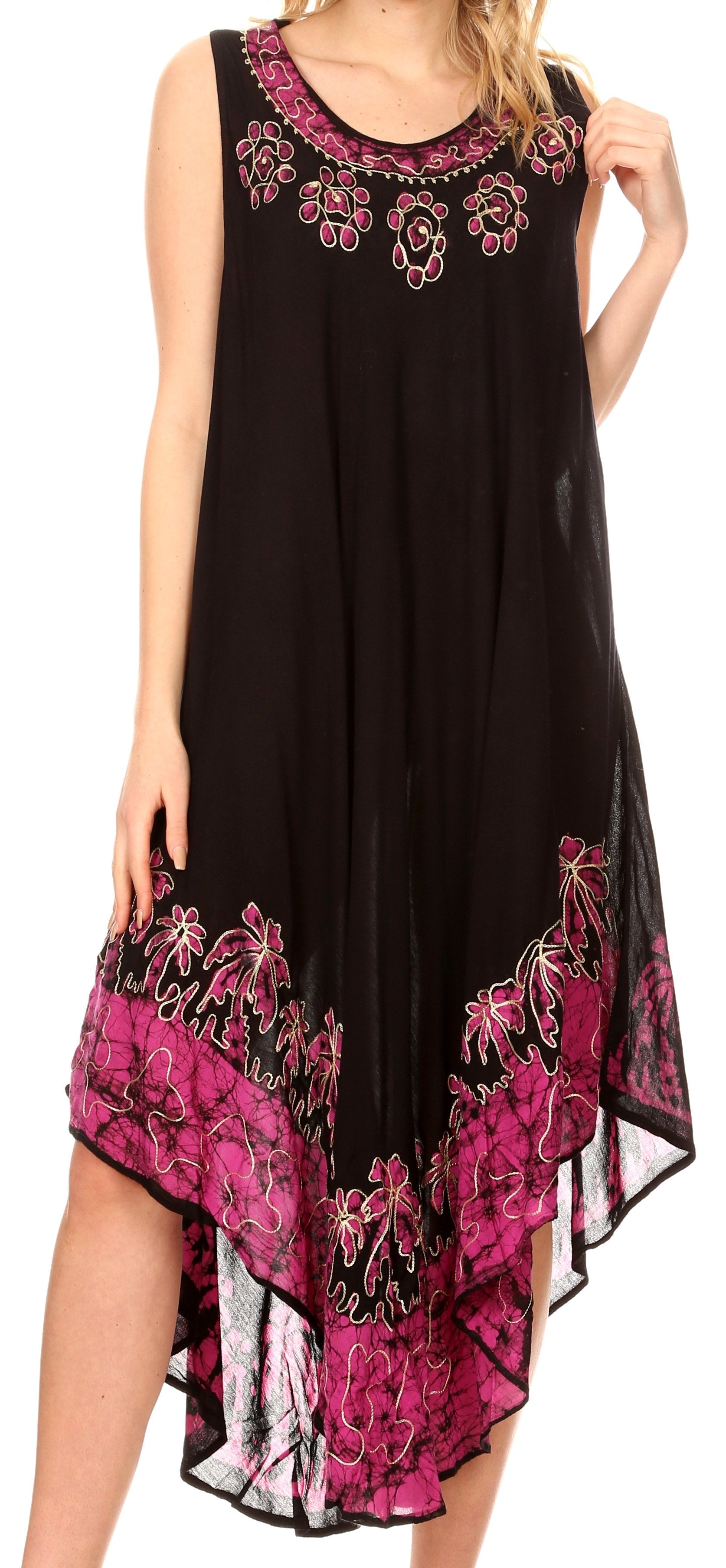 Sakkas Sundari Caftan Tank Dress / Cover Up - Concordia Style Boutique