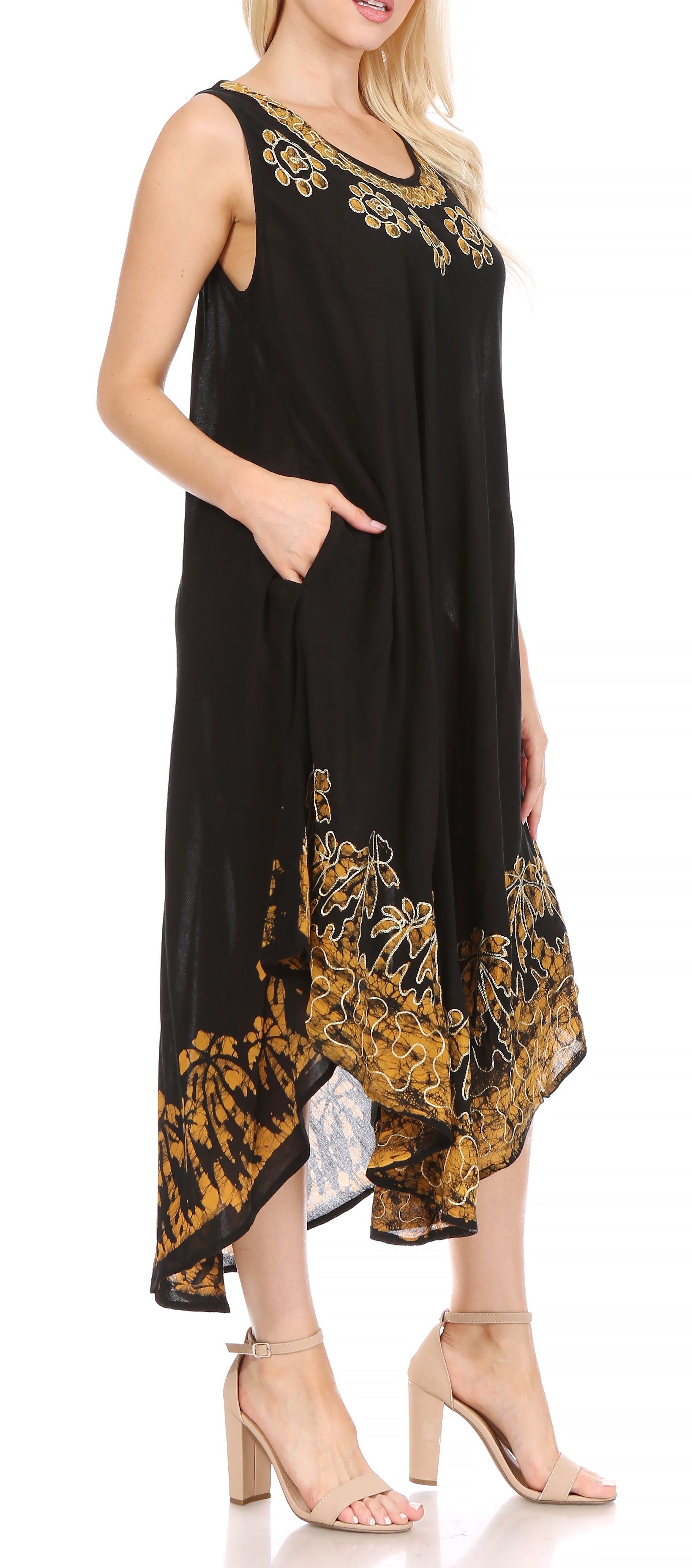 Sakkas Sundari Caftan Tank Dress / Cover Up - Concordia Style Boutique