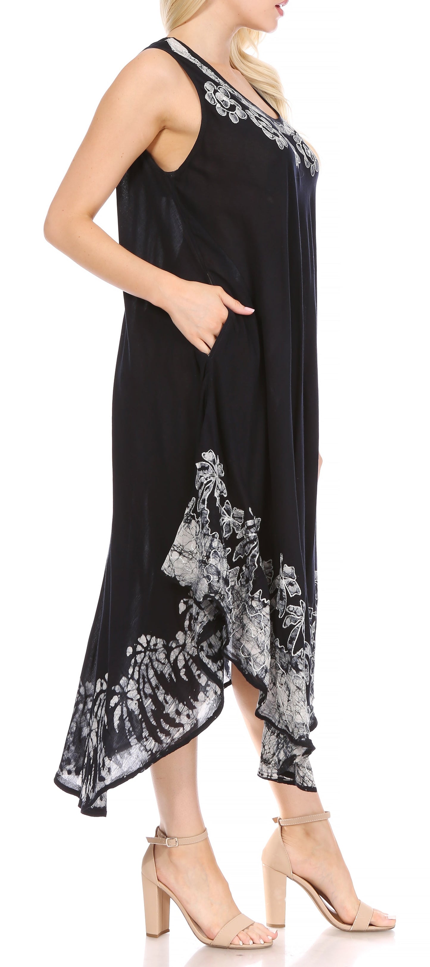 Sakkas Sundari Caftan Tank Dress / Cover Up - Concordia Style Boutique