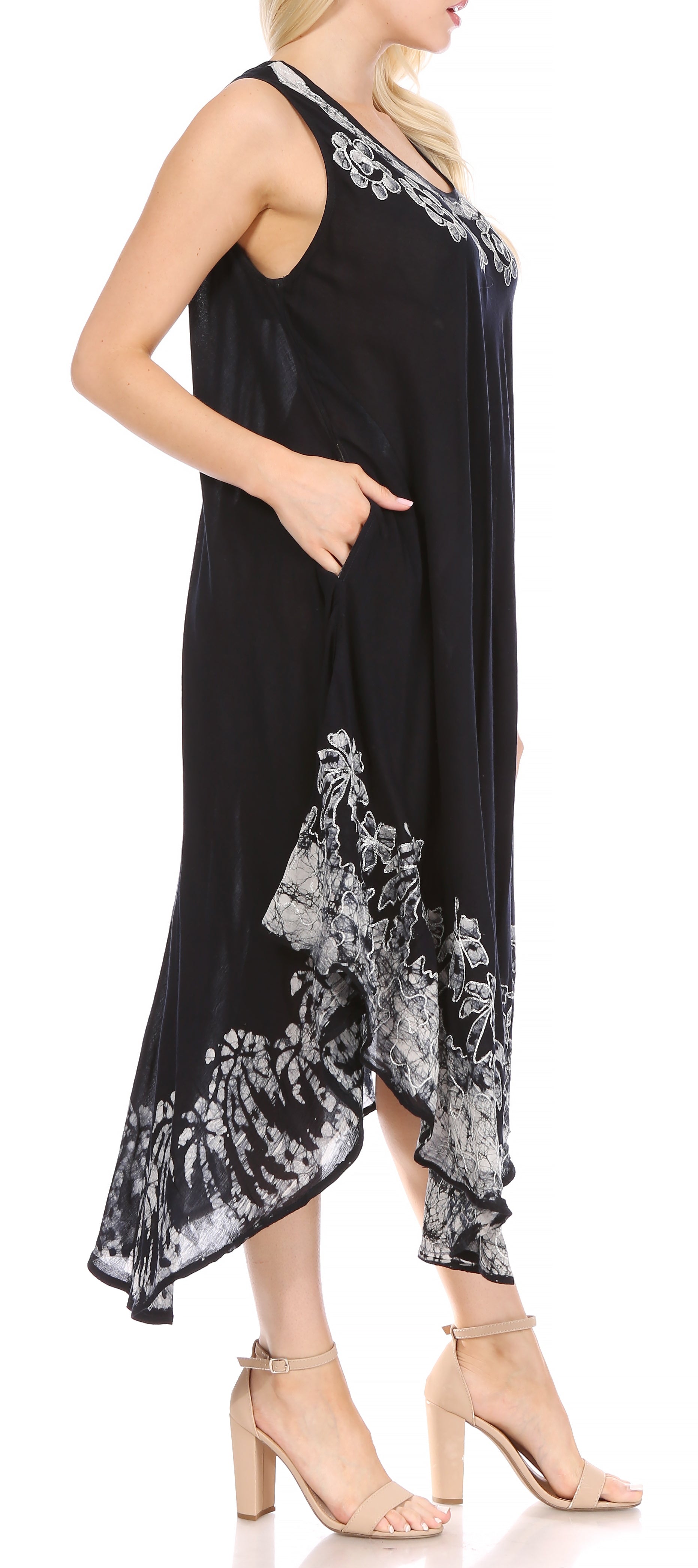 Sakkas Sundari Caftan Tank Dress / Cover Up - Concordia Style Boutique