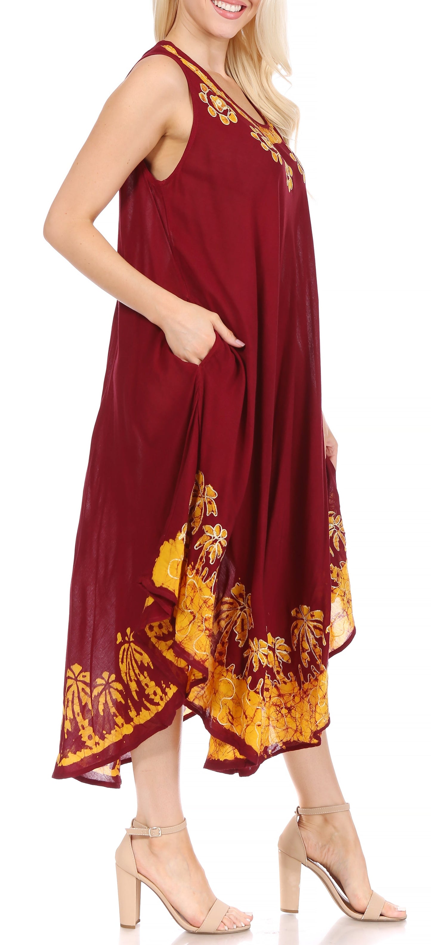 Sakkas Sundari Caftan Tank Dress / Cover Up - Concordia Style Boutique