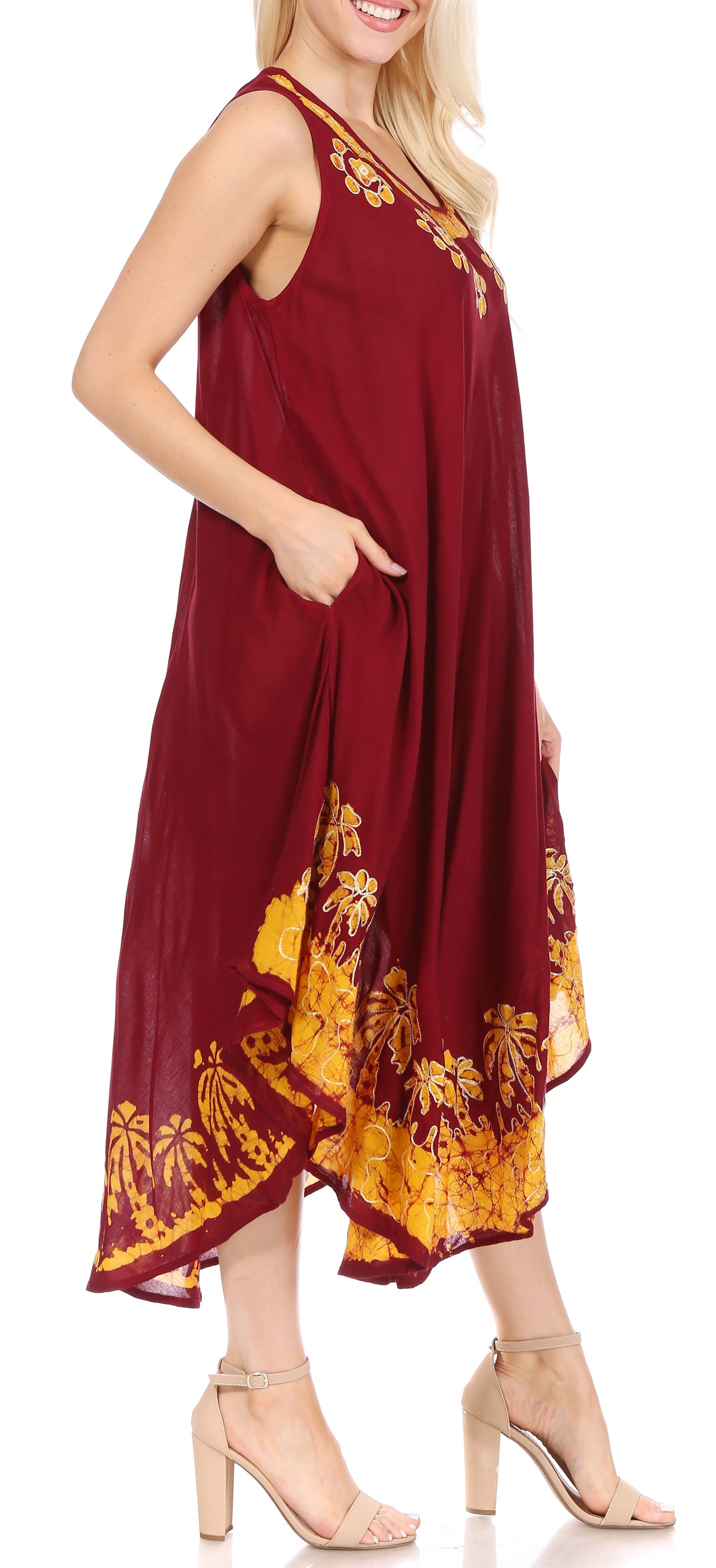 Sakkas Sundari Caftan Tank Dress / Cover Up - Concordia Style Boutique