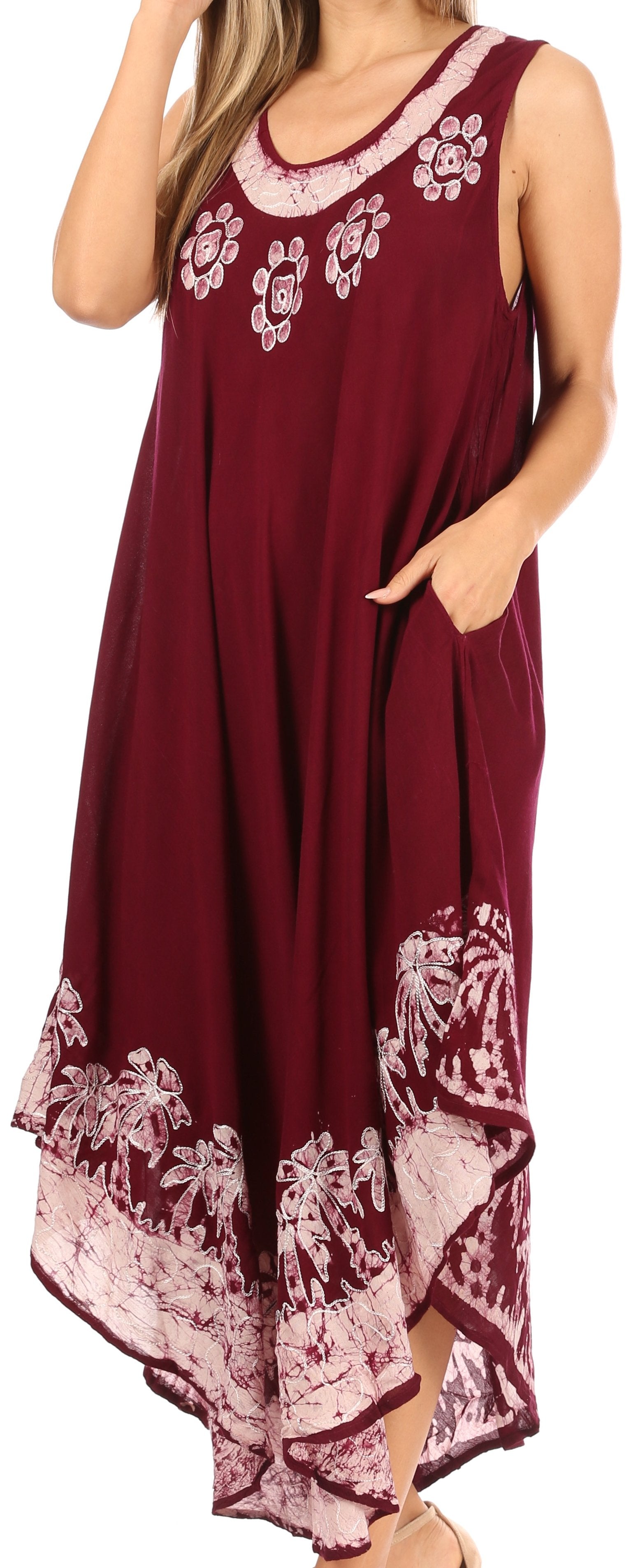 Sakkas Sundari Caftan Tank Dress / Cover Up - Concordia Style Boutique