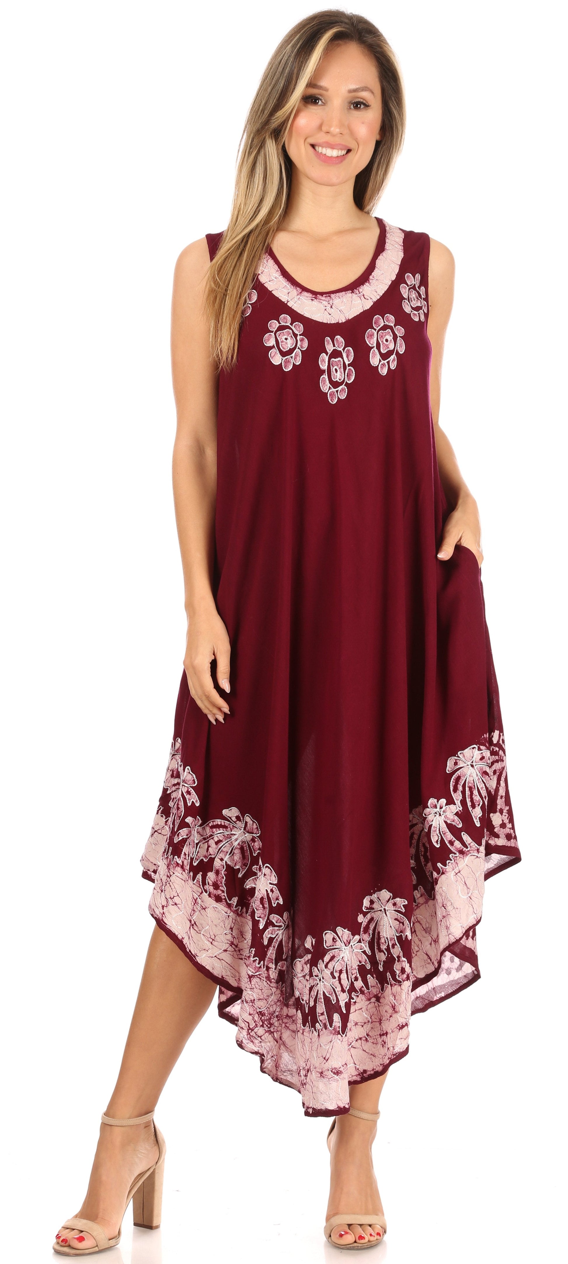 Sakkas Sundari Caftan Tank Dress / Cover Up - Concordia Style Boutique