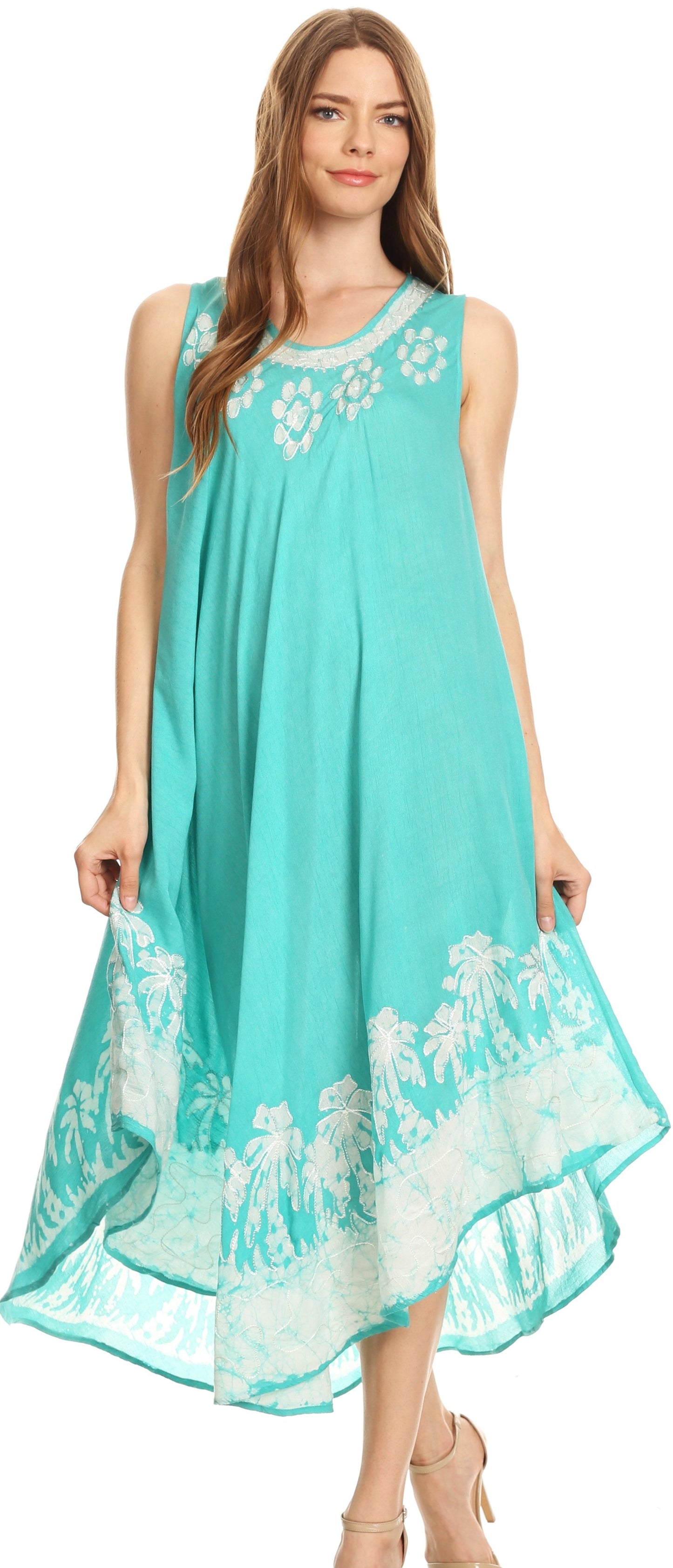 Sakkas Sundari Caftan Tank Dress / Cover Up - Concordia Style Boutique