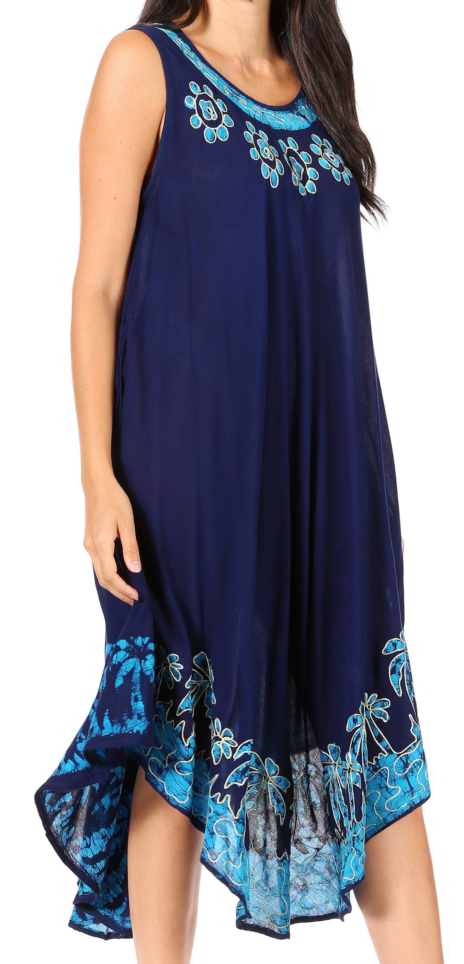 Sakkas Sundari Caftan Tank Dress / Cover Up - Concordia Style Boutique