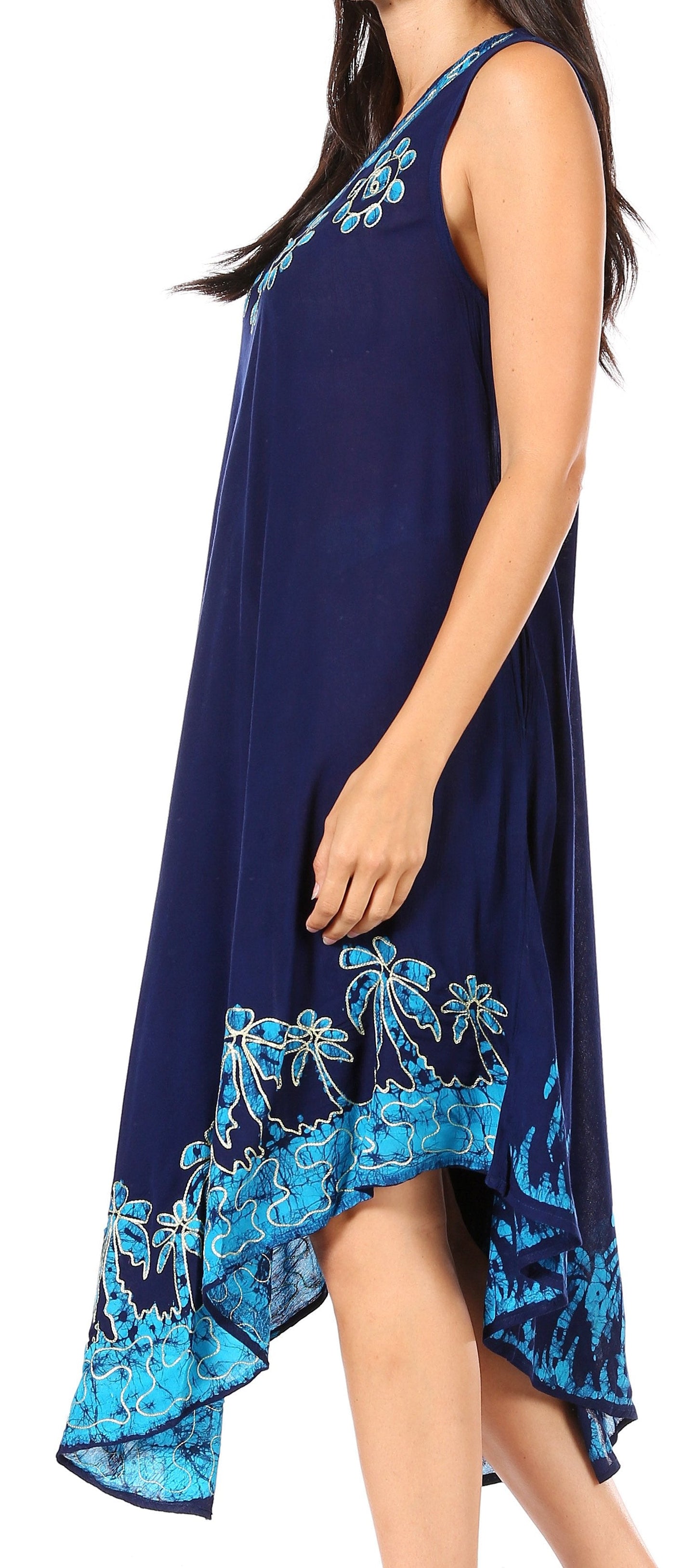 Sakkas Sundari Caftan Tank Dress / Cover Up - Concordia Style Boutique