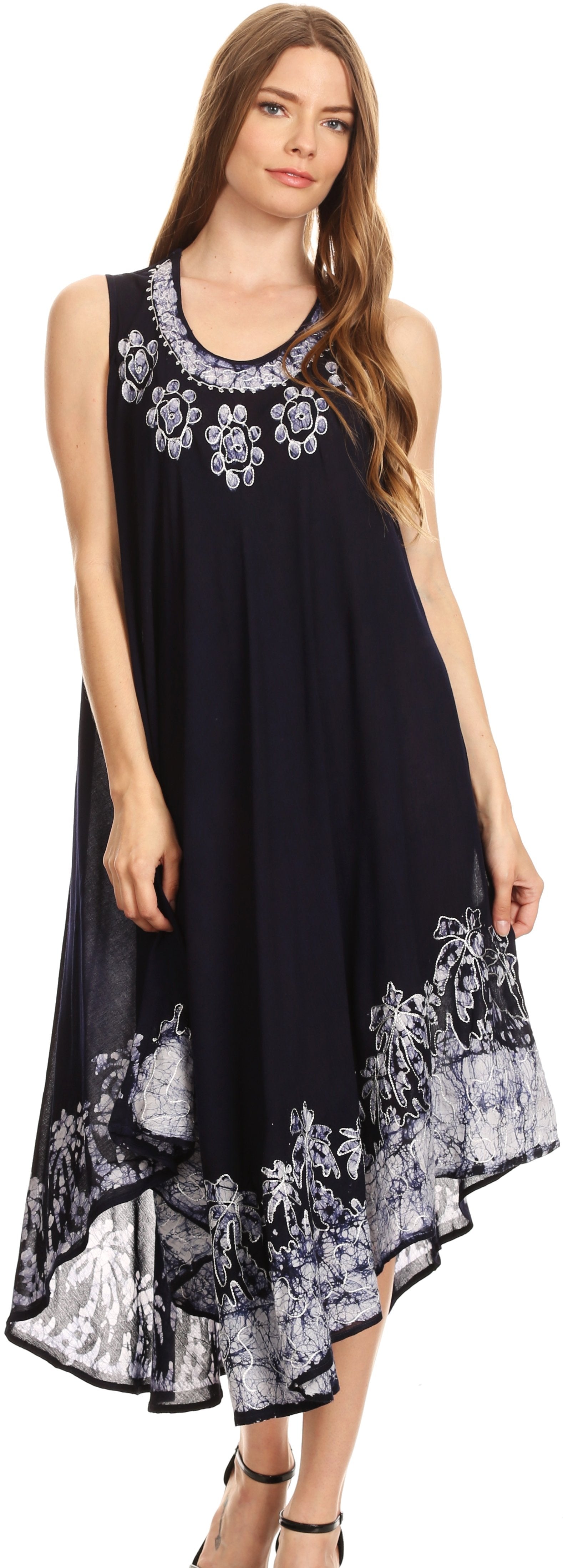 Sakkas Sundari Caftan Tank Dress / Cover Up - Concordia Style Boutique