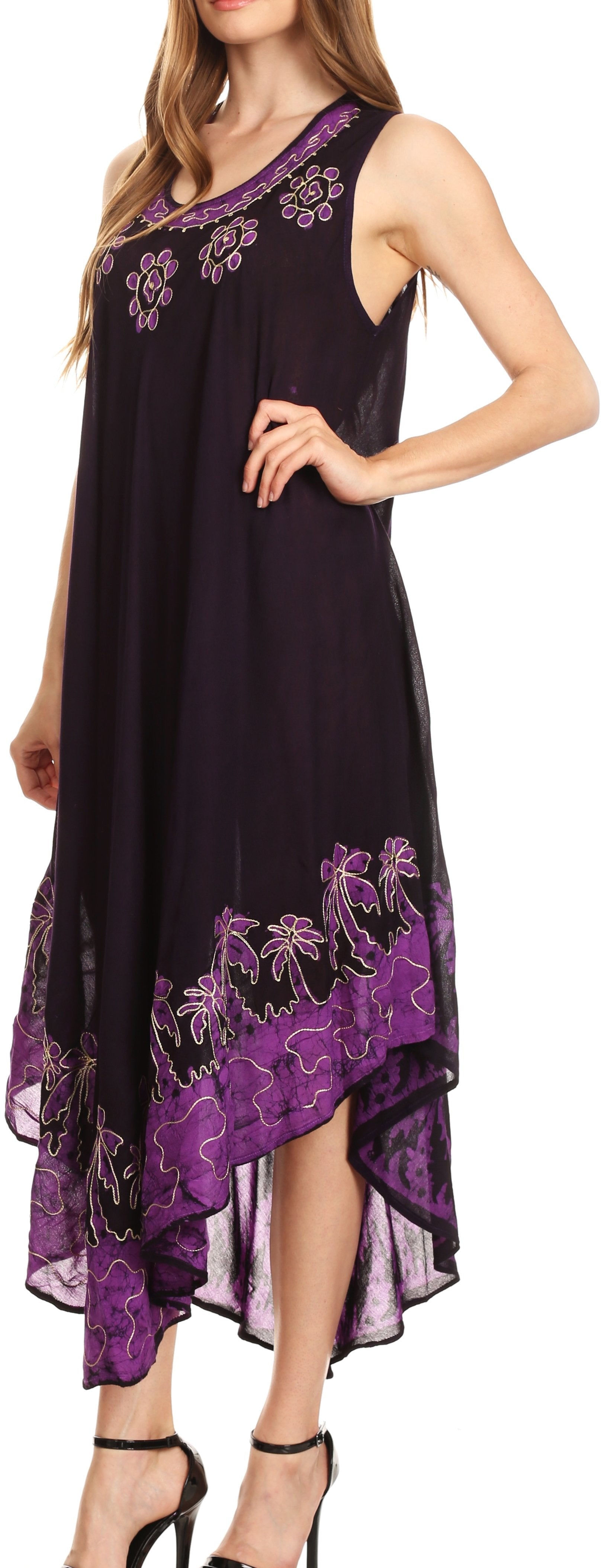 Sakkas Sundari Caftan Tank Dress / Cover Up - Concordia Style Boutique