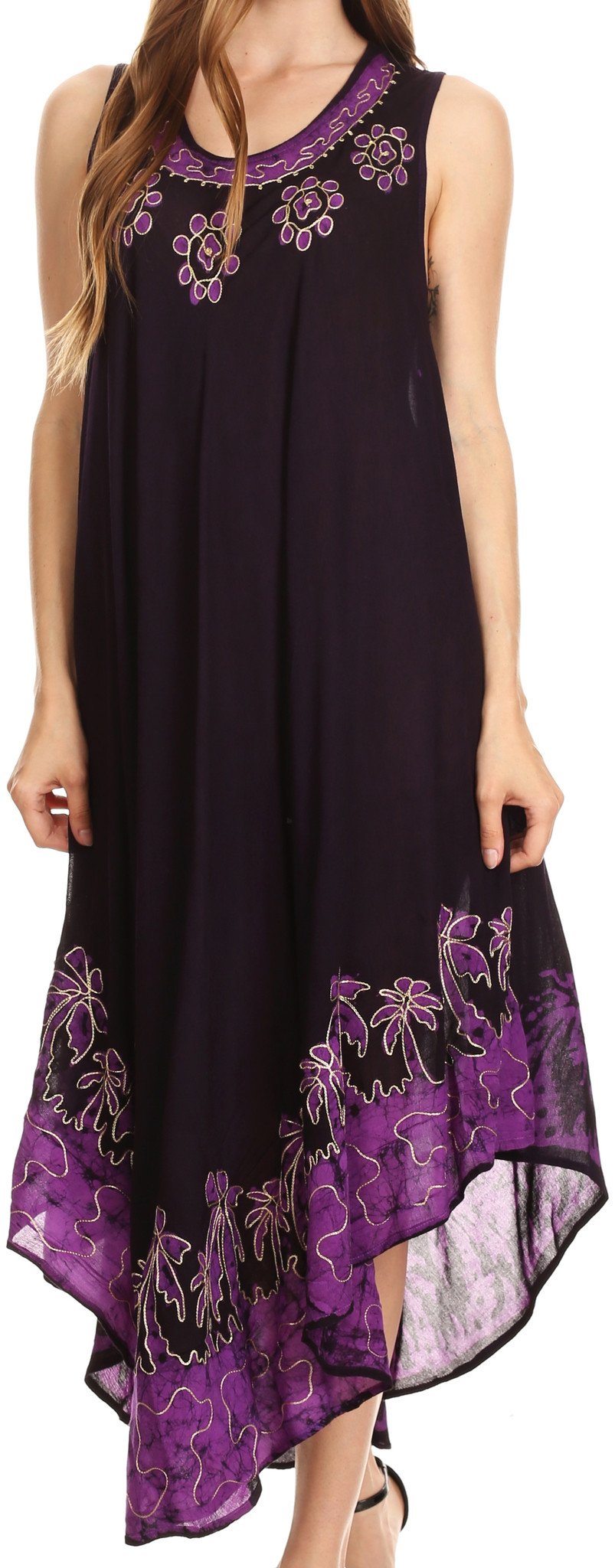 Sakkas Sundari Caftan Tank Dress / Cover Up - Concordia Style Boutique