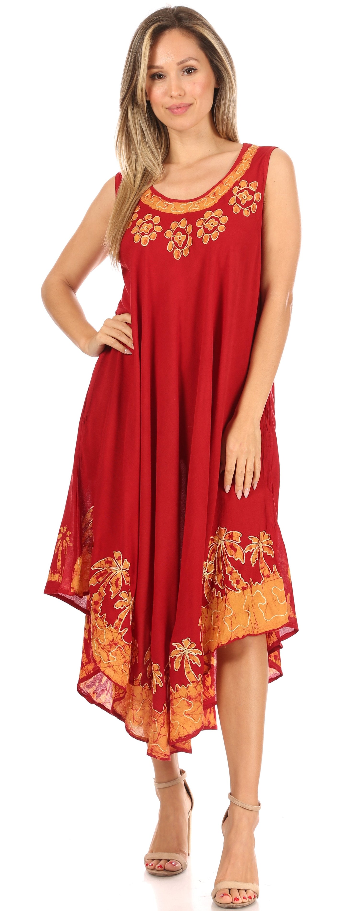 Sakkas Sundari Caftan Tank Dress / Cover Up - Concordia Style Boutique