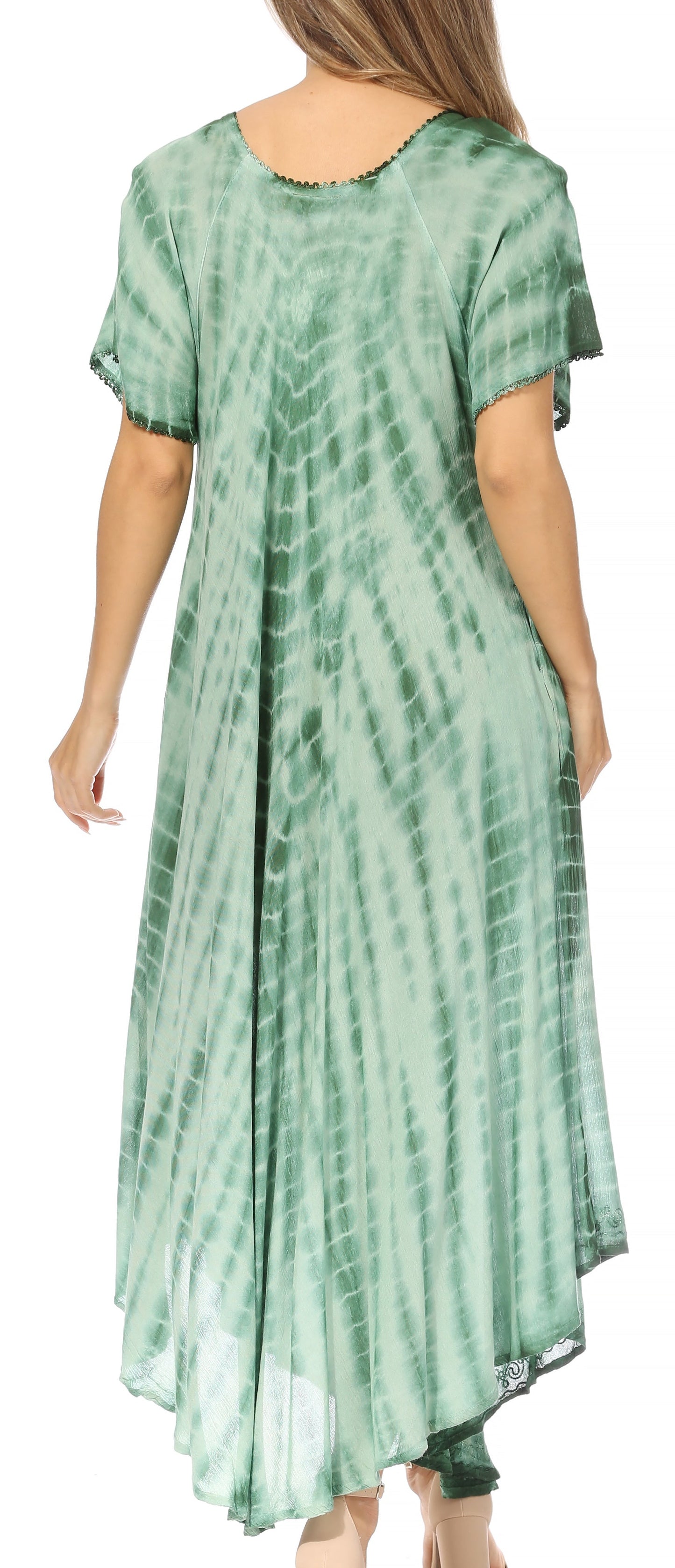 Sakkas Melika Tie Dye Caftan Dress - Concordia Style Boutique